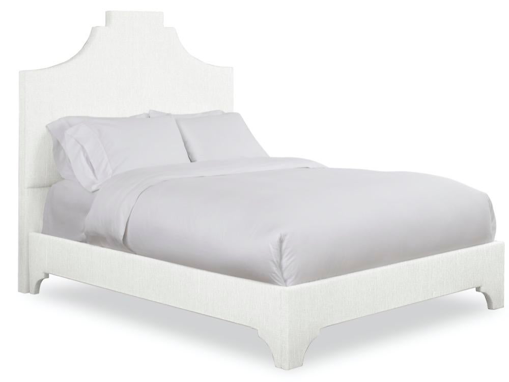 Nadine Full Double Bedframe Ivory Linen Chairish