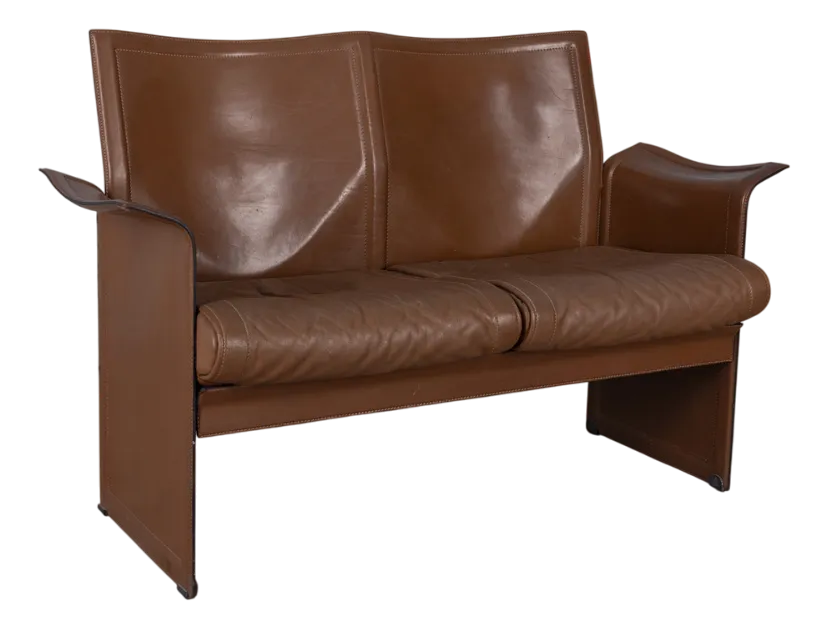 Korium Sofa in Leather by Tito Agnoli for Matteo Grassi, 1970s