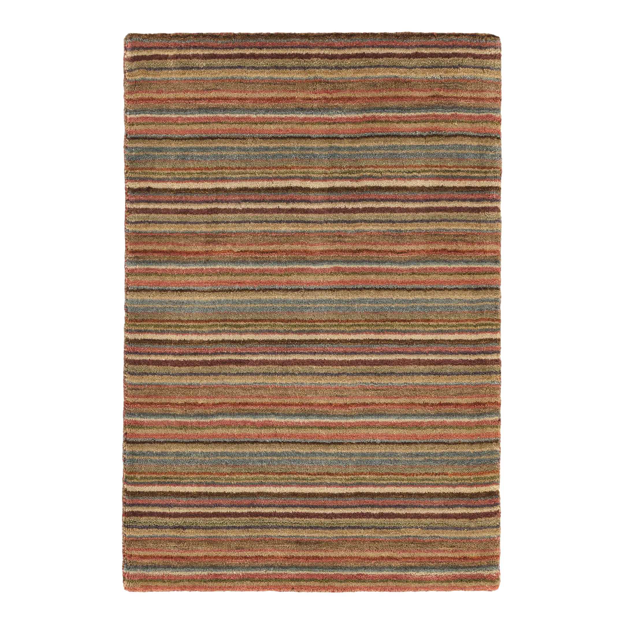 Dash & Albert by Annie Selke Brindle Stripe Spice Loom Knotted