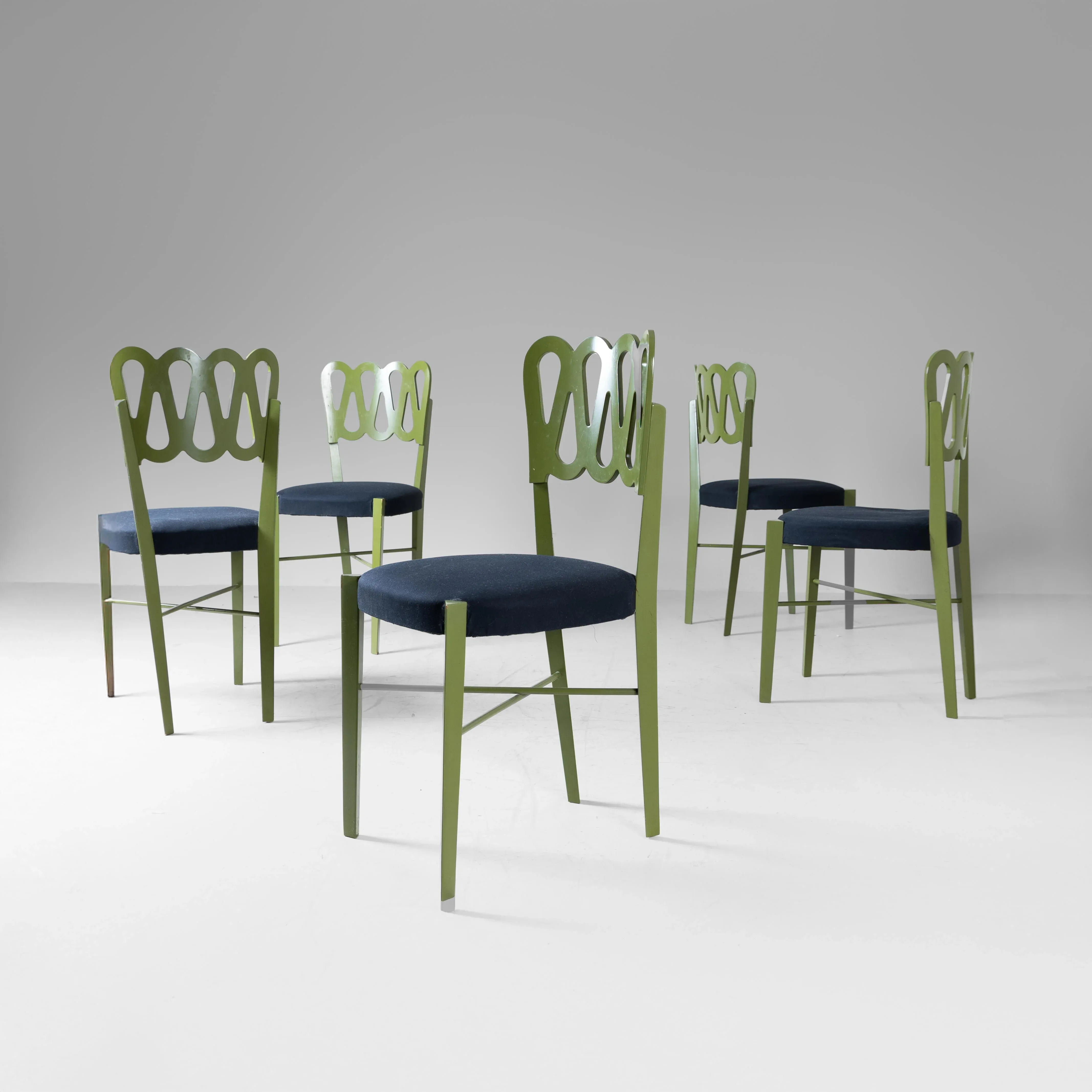 Model 969 Chairs by Gio Ponti for Montina, 1969, Set of 5 | Chairish