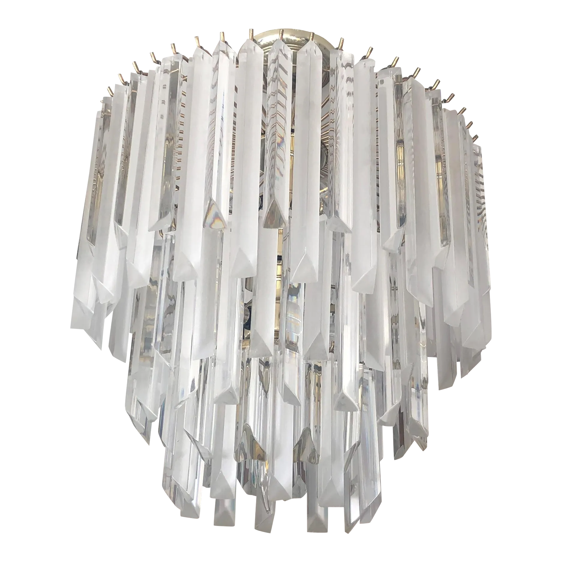 Lucite chandelier deals modern