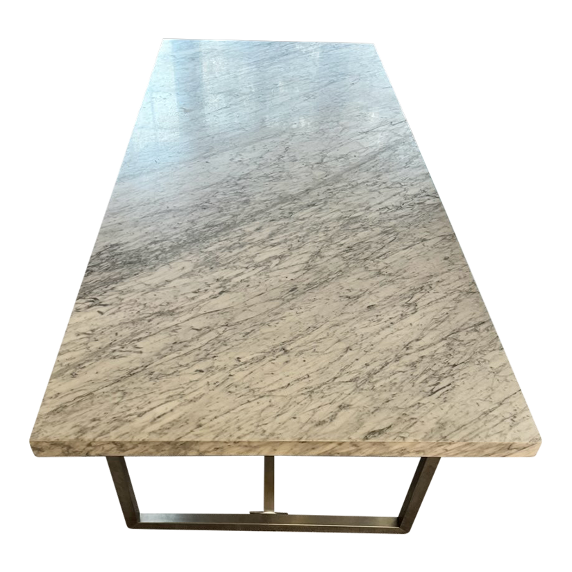Torano marble cheap rectangular dining table