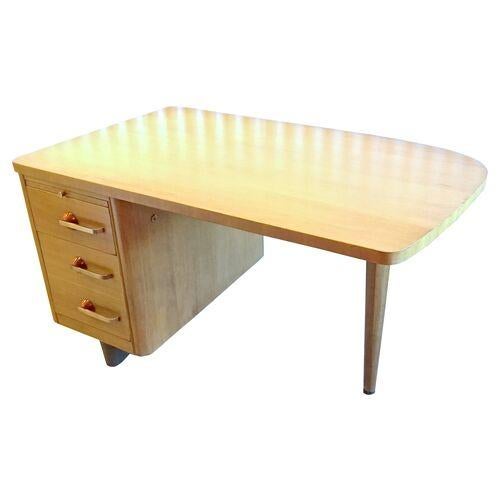 Mid 20th Century Streamline Moderne Style Desk