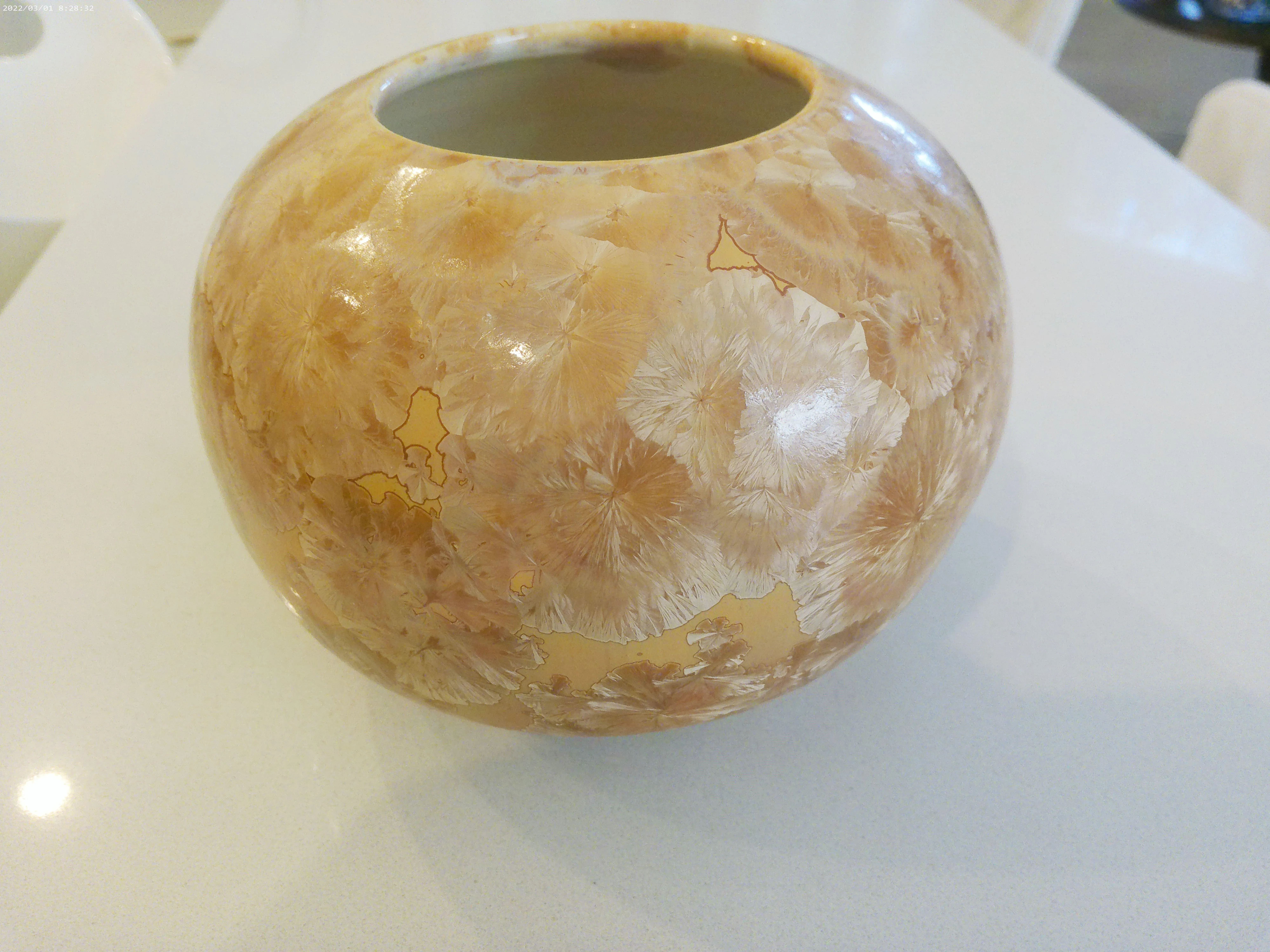 Vintage Studio Art Iridescent Pottery Vases, a Pair | Chairish display picture 1