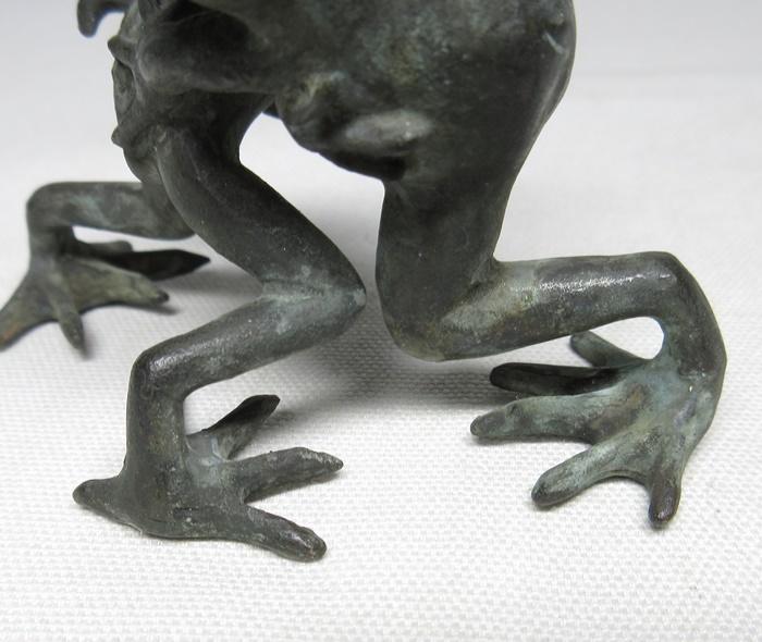 Antique Japanese Copper Sumo Wrestling Frogs Chairish