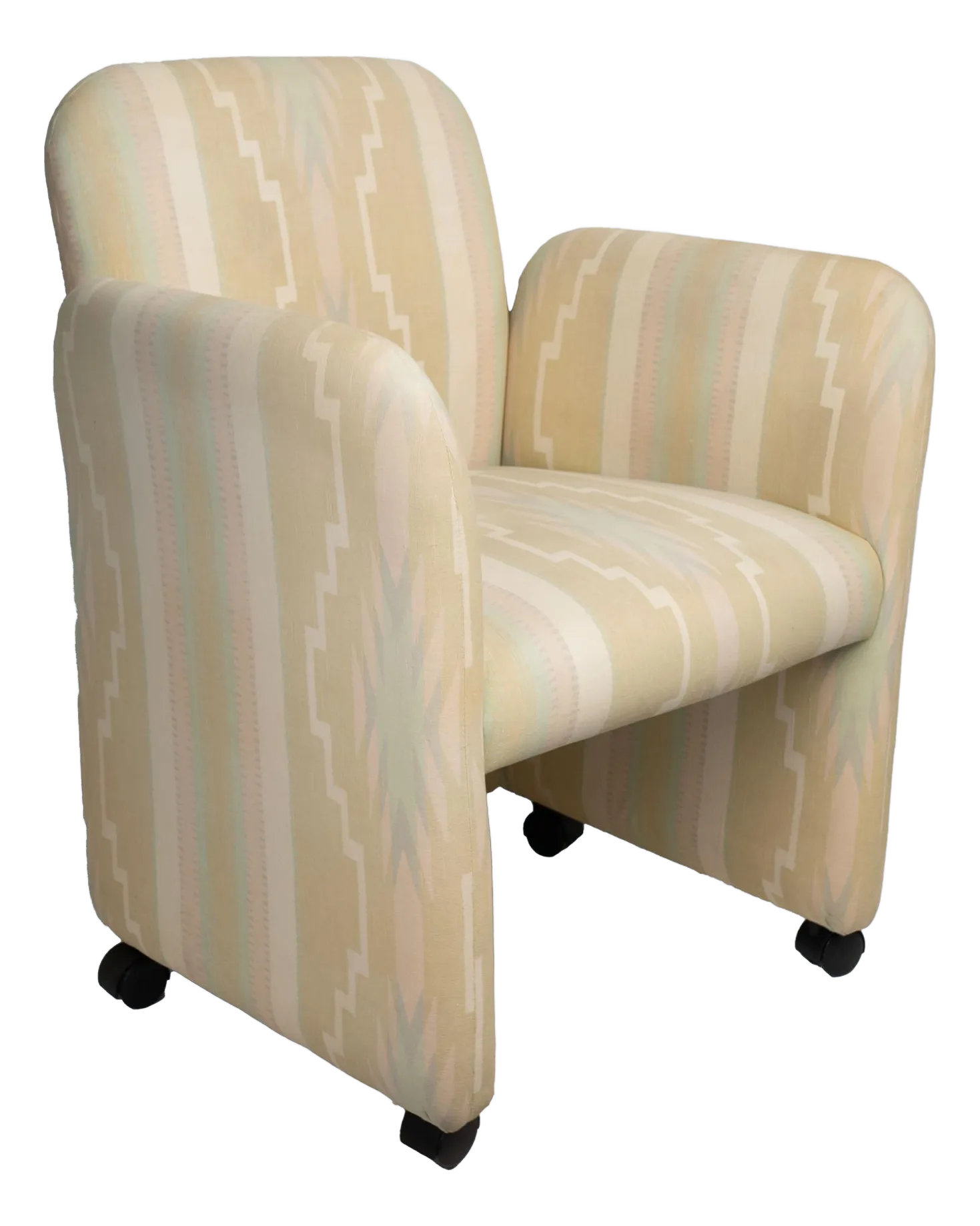 【L】postmodern chair Vintage Postmodern Chiclet Accent Chair | Chairish
