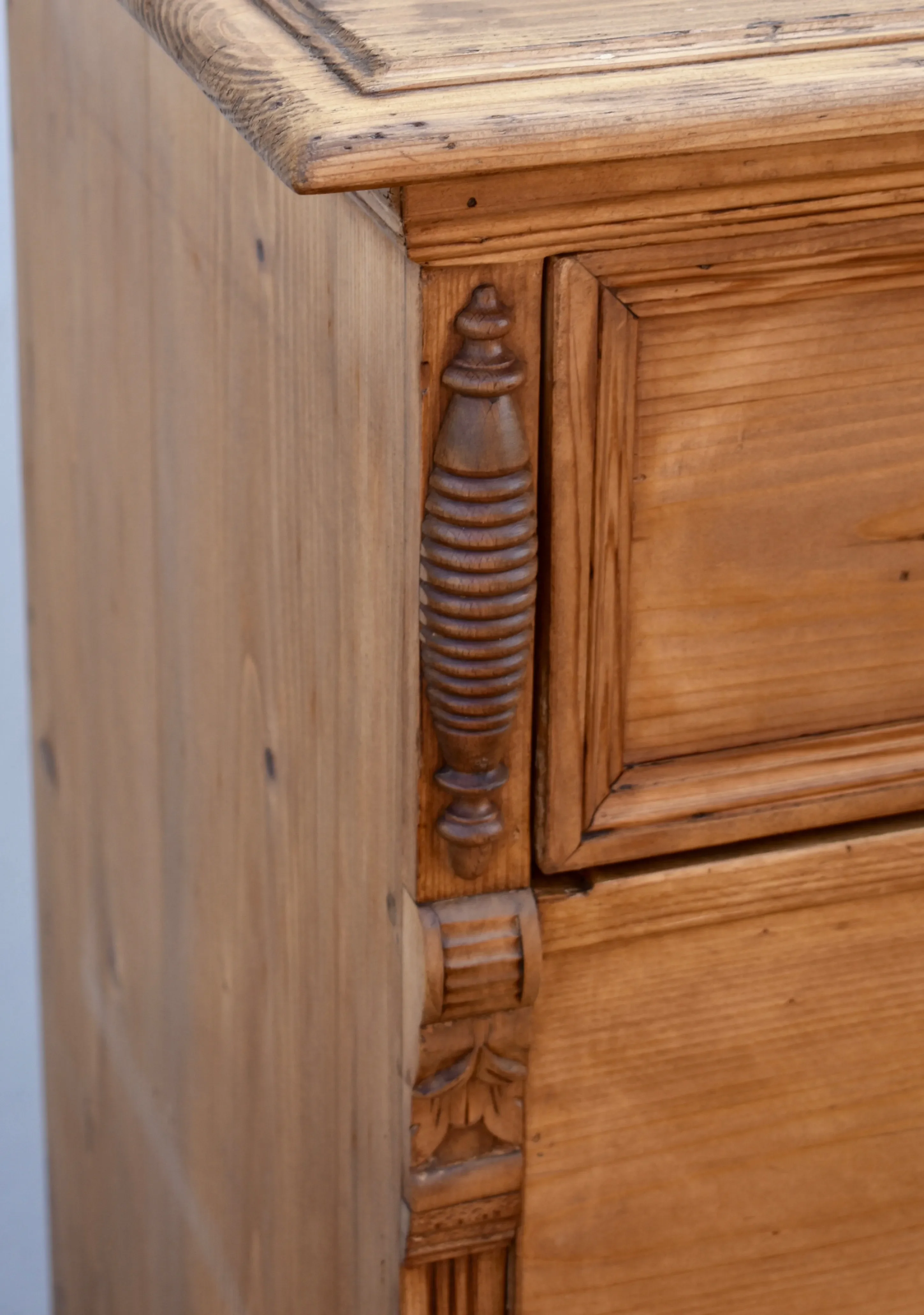 Pine Chest of Five Drawers, Hungary, Circa 1880