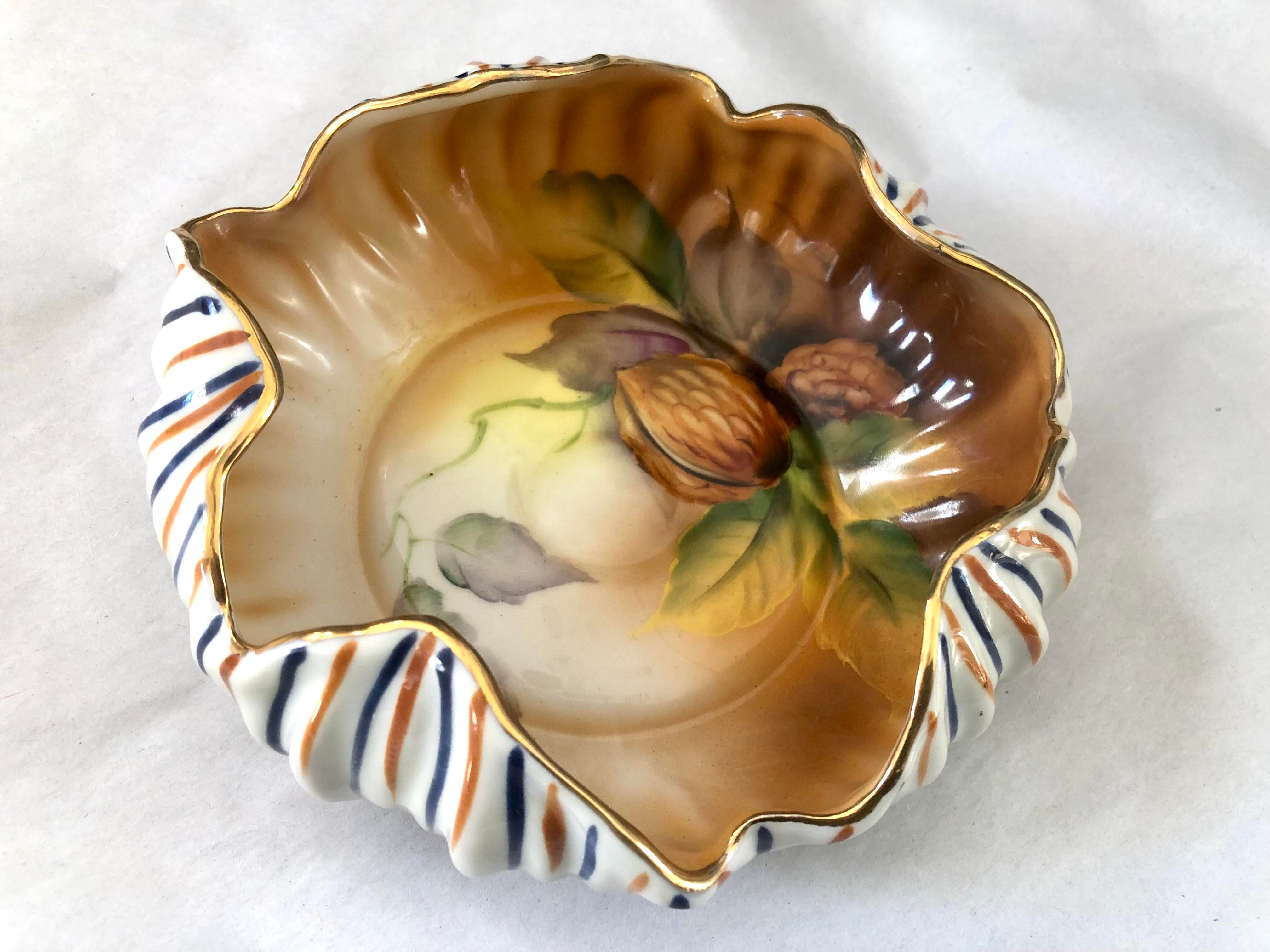 1930s Woodland Noritake Morimura Hand Painted China Striped and