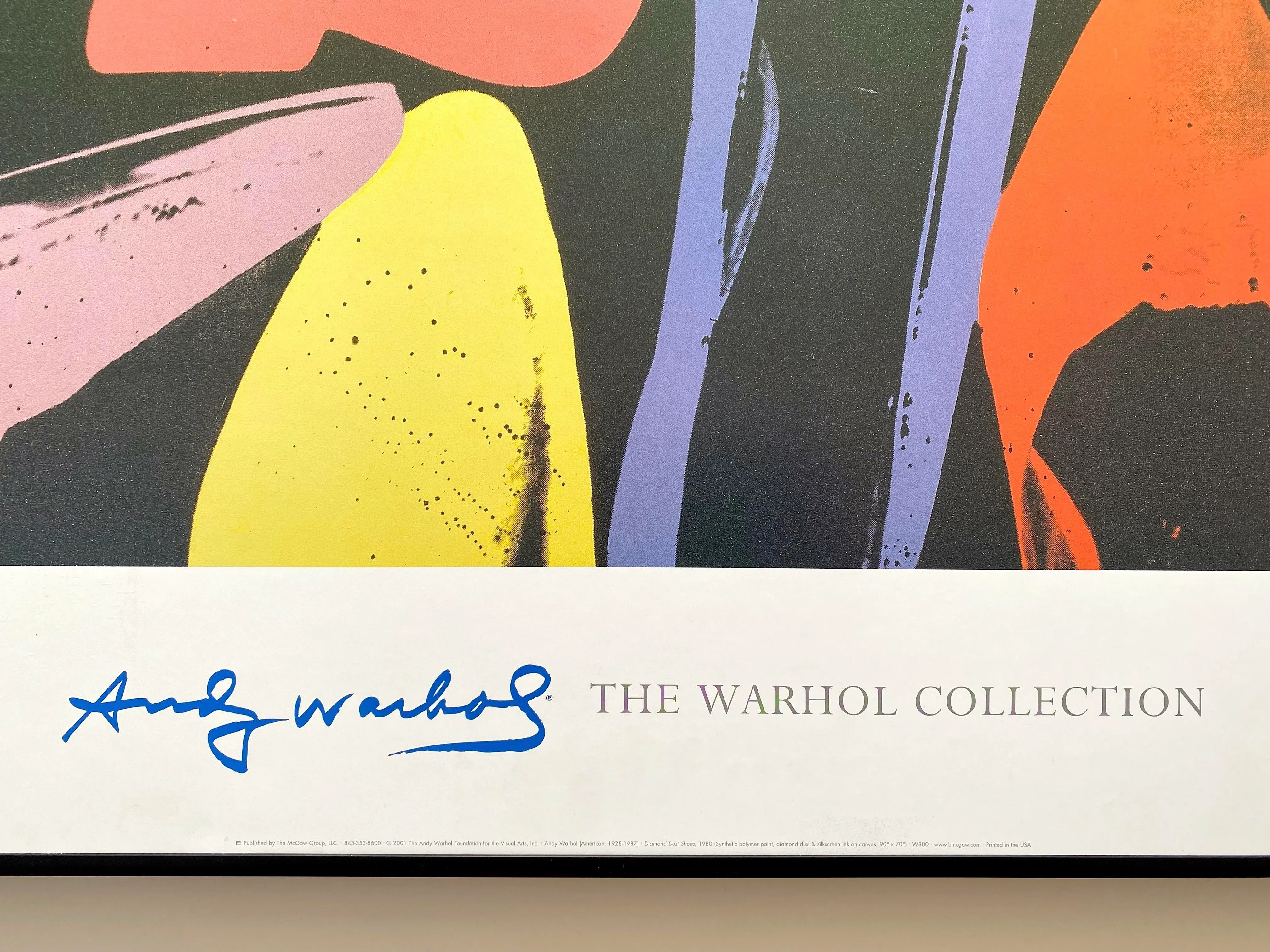 Andy Warhol Foundation Vintage Lithograph Print Framed Pop