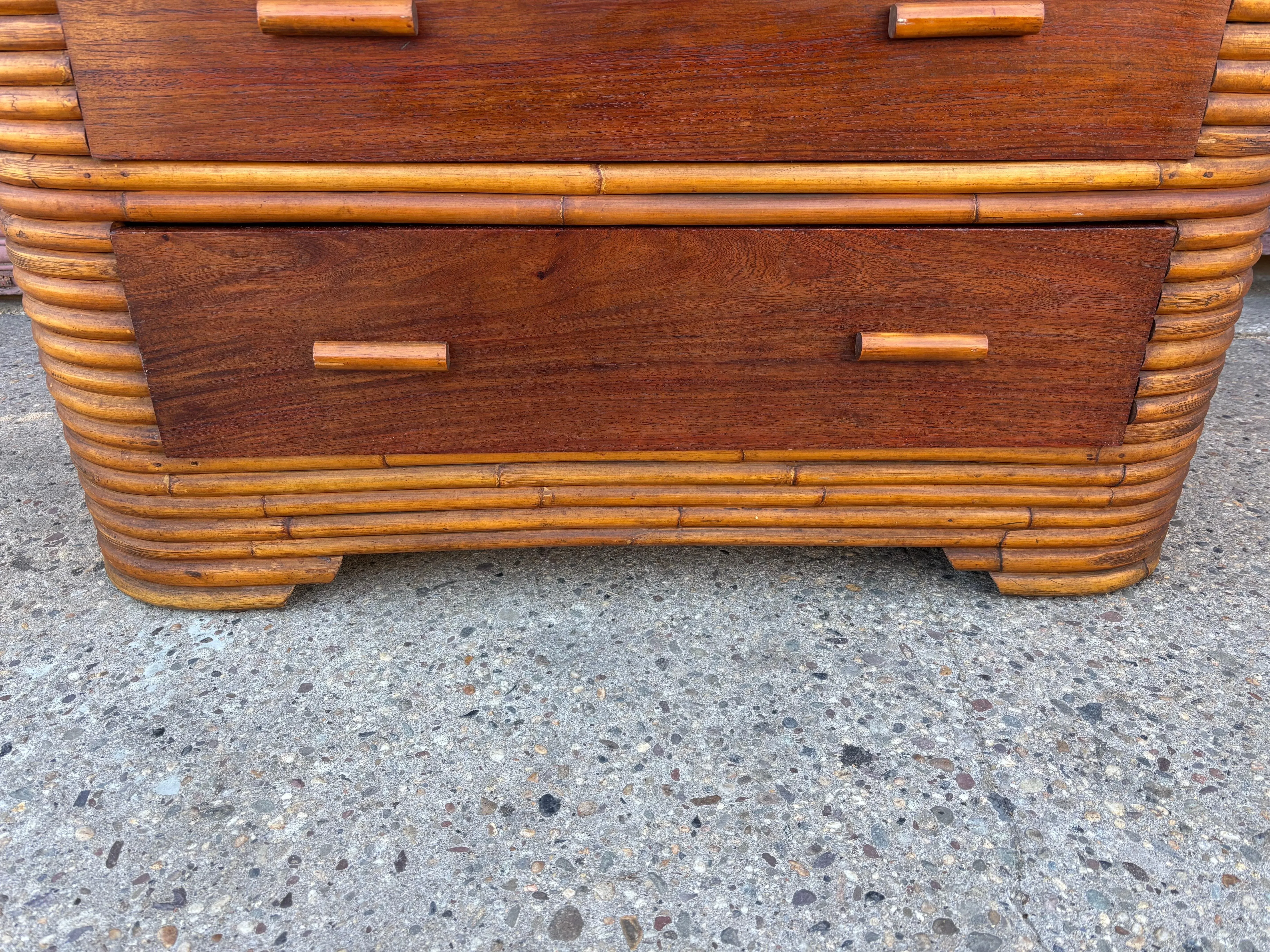 bamboo dresser Currant Six Drawer Double Dresser, Amber main image 0