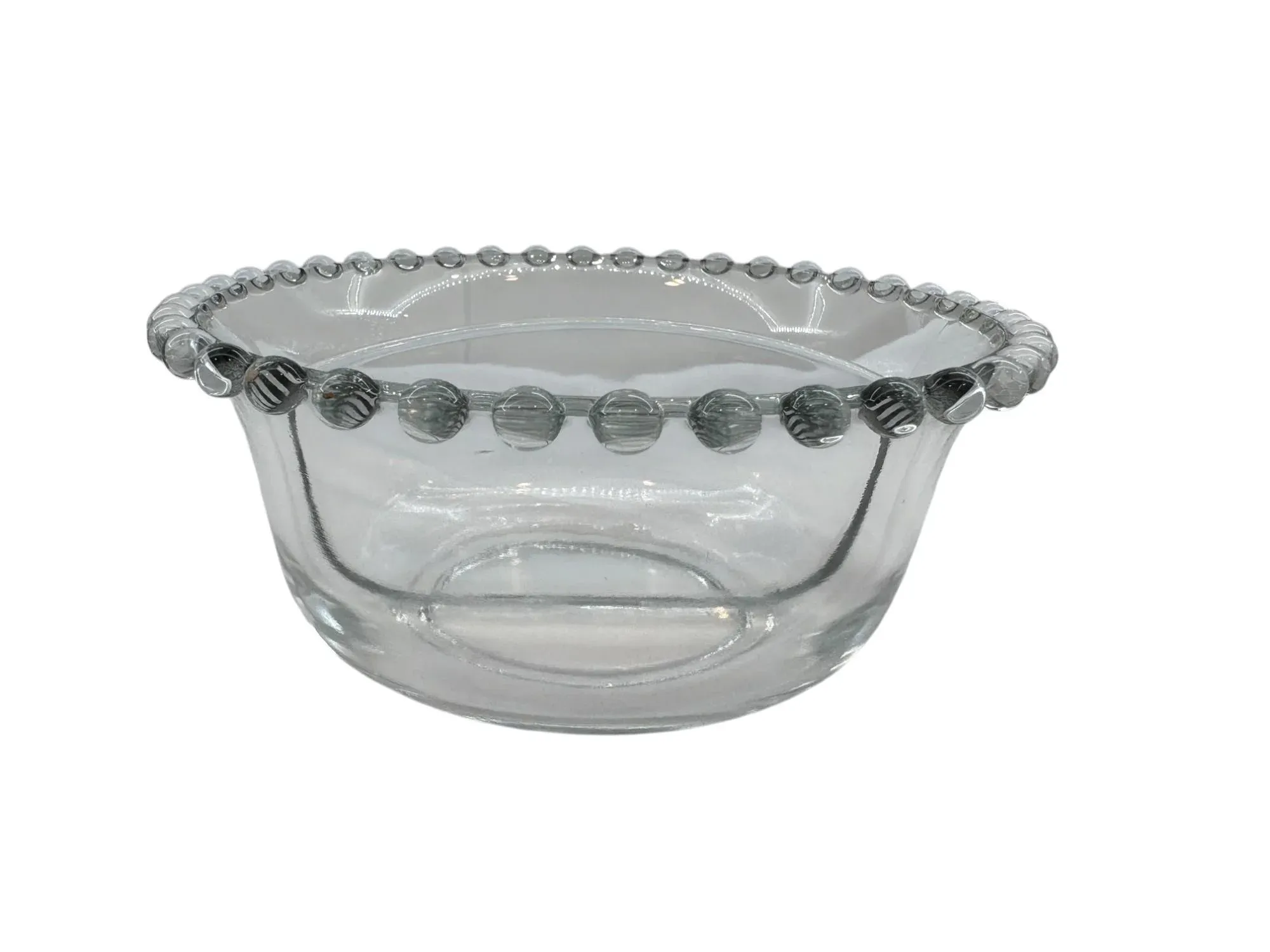 Mid 20th Century Imperial Glass Candlewick Pair of 6.5