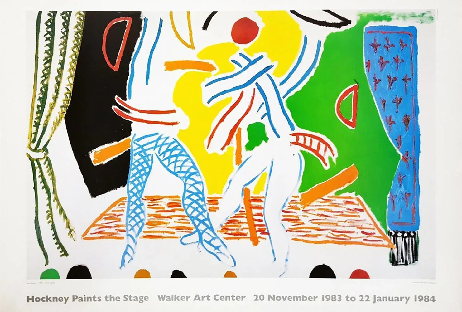 David Hockney PAINTS THE STAGE 貴重ポスター☆ David Hockney Paints the Stage - 1984 Limited Edition Poster