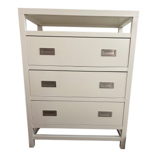 Pottery Barn White Devon Solid Wood Dresser | Chairish