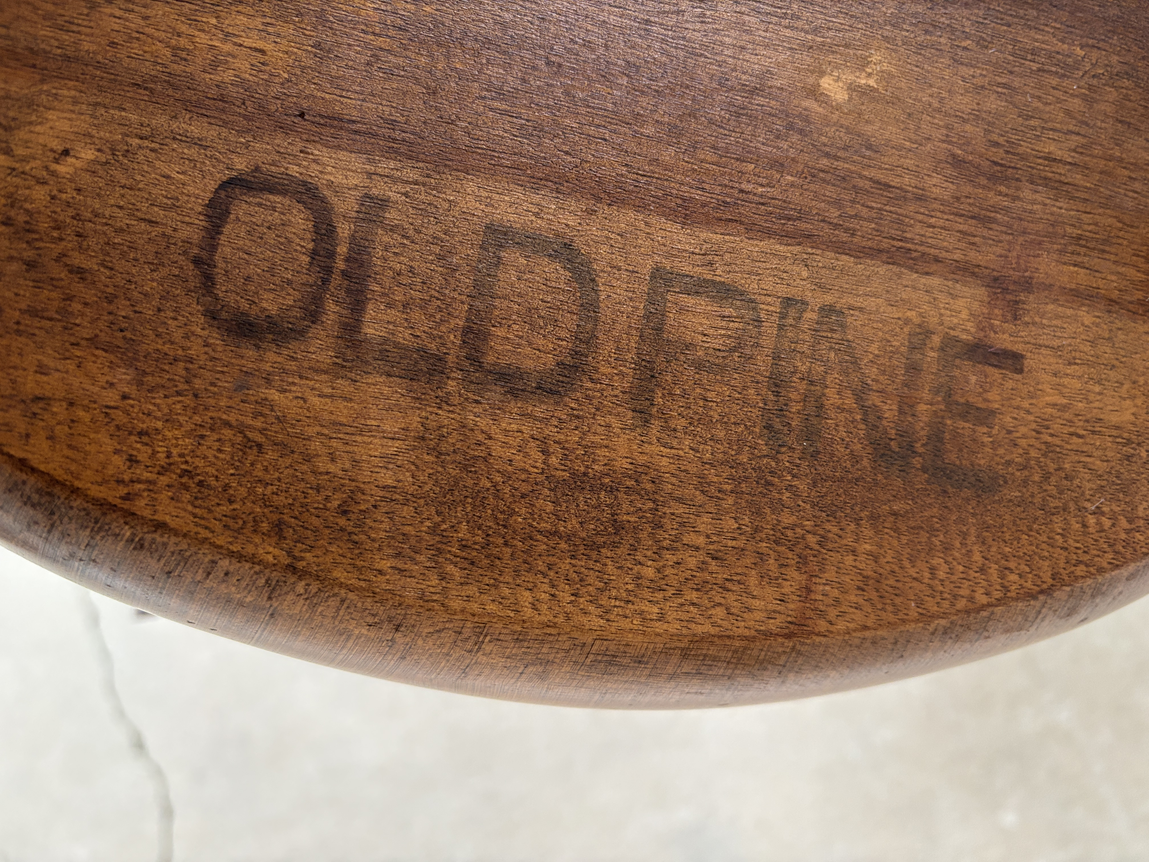 Nichols & Stone Old Pine Finish Maple Brace Back Arm Chair