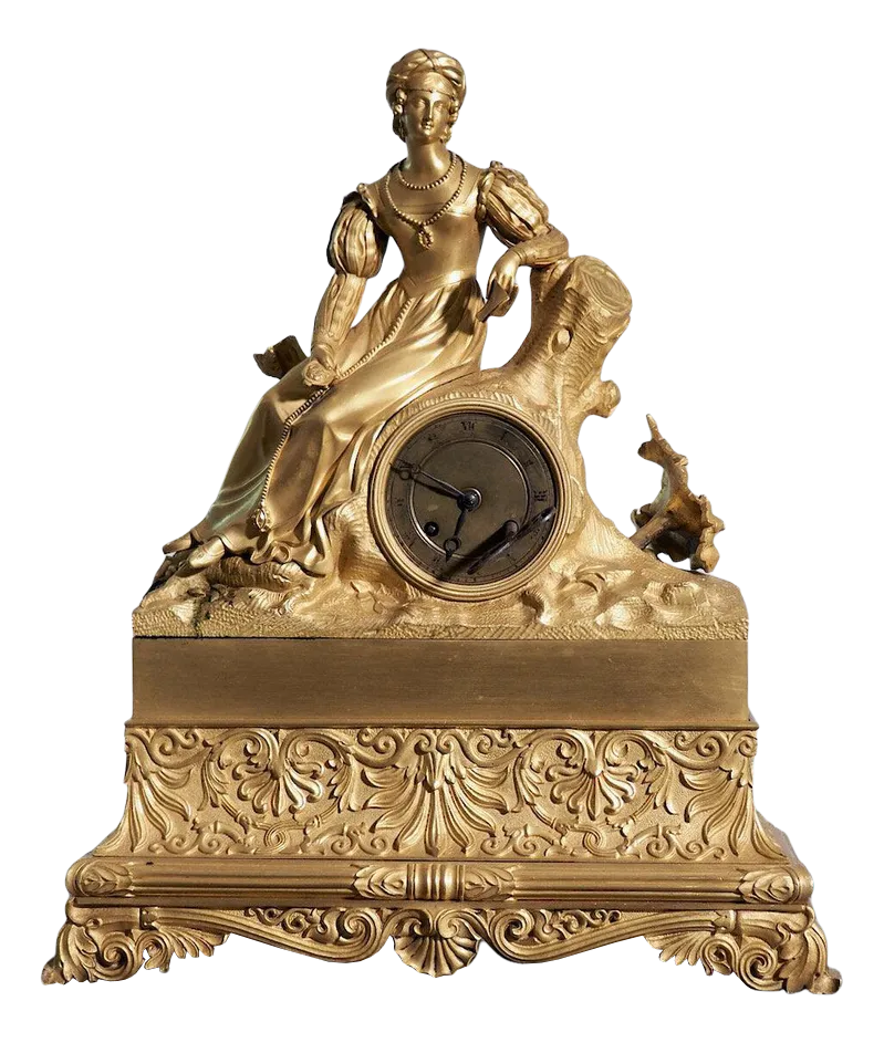 Antique French Gilt Clock Chairish