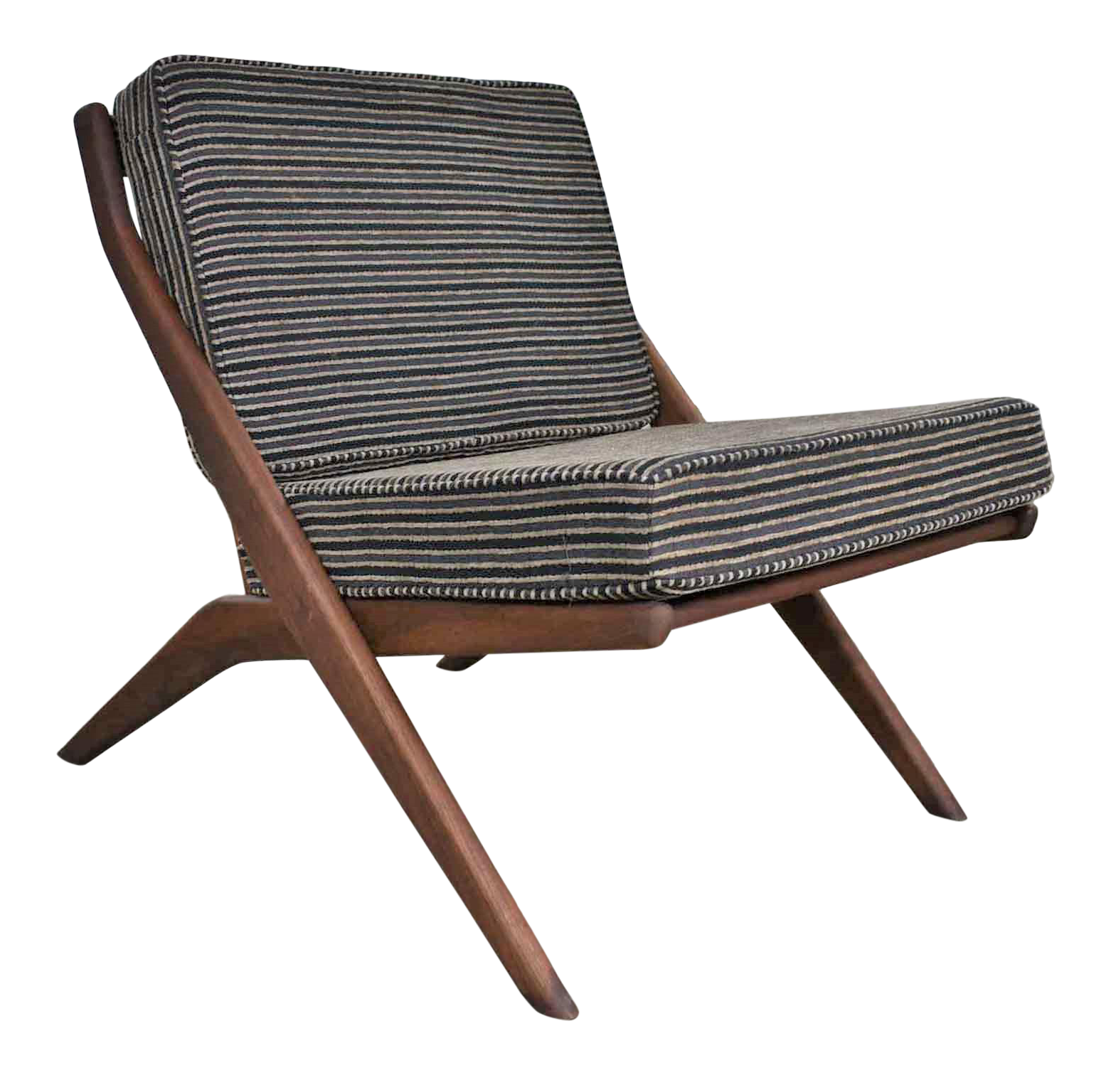Mid 20th Century Scandinavian Modern Scissor Lounge Chair by Folke Ohlsson for Dux Chairish