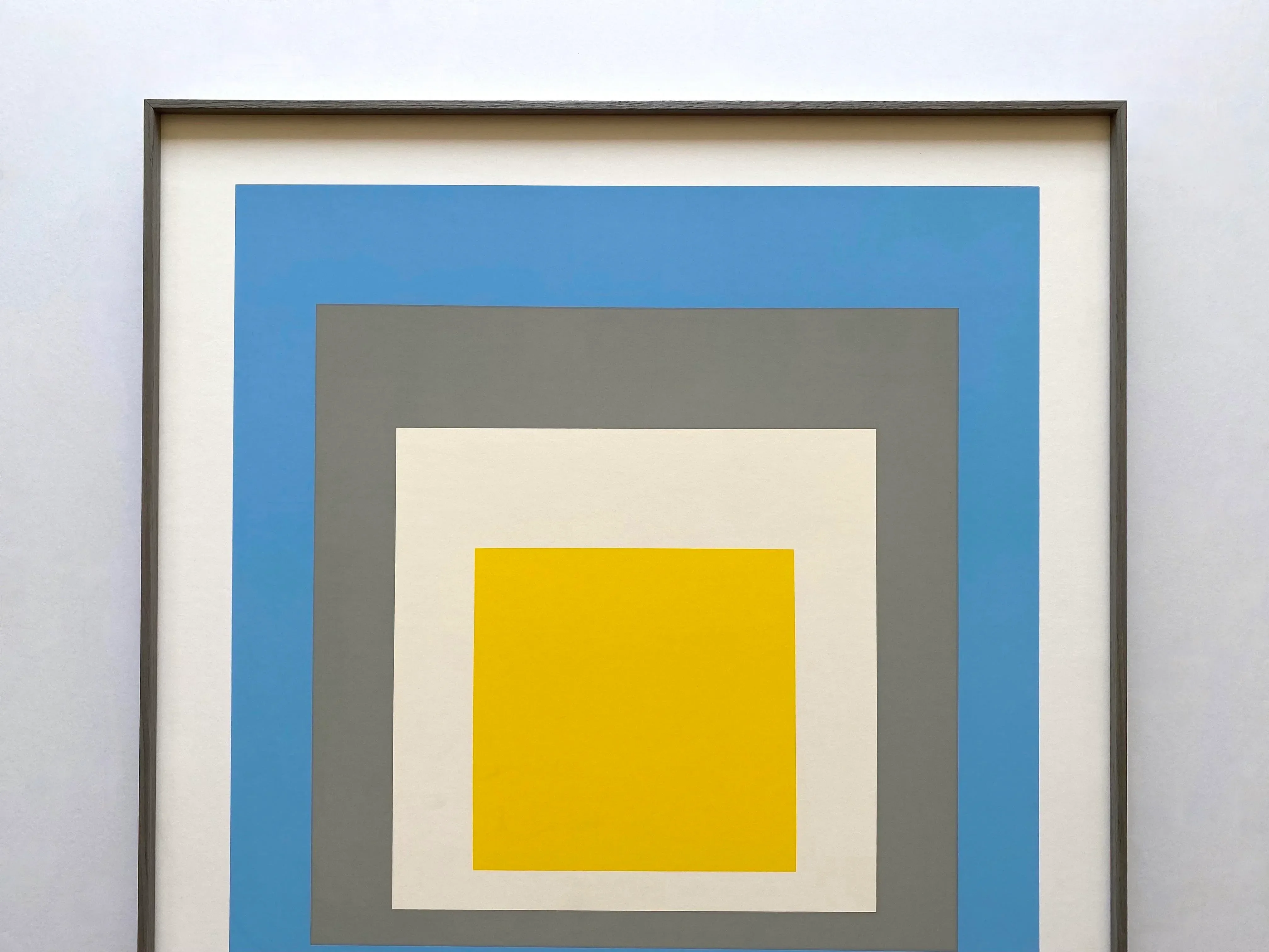 Josef Albers Vintage 1972 Mid Century Modernist Fine Art