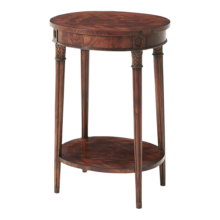 Oval Mahogany Side Table Chairish