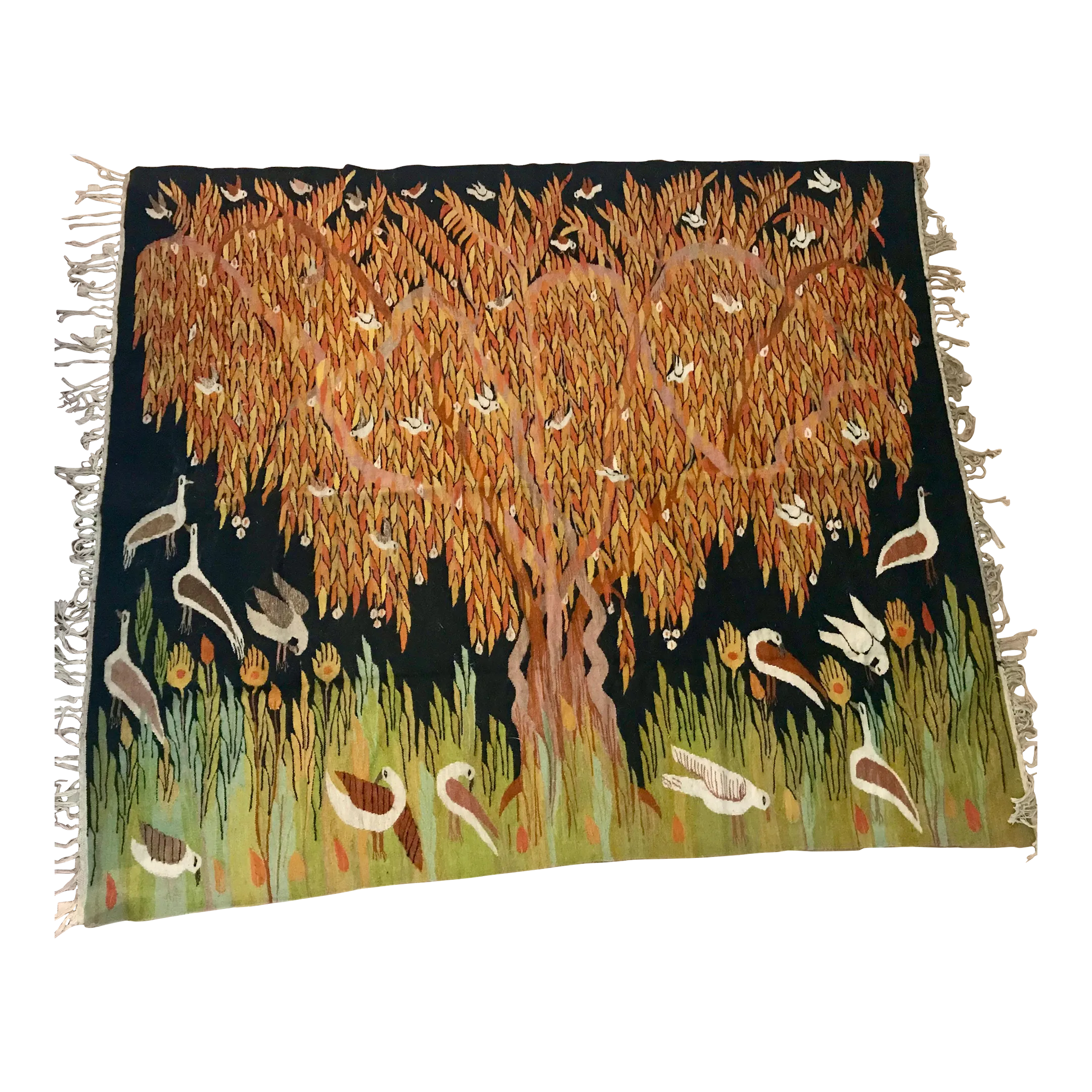 Remarkable Ramses Wissa Wassef Workshop Vintage Egyptian Tapestry