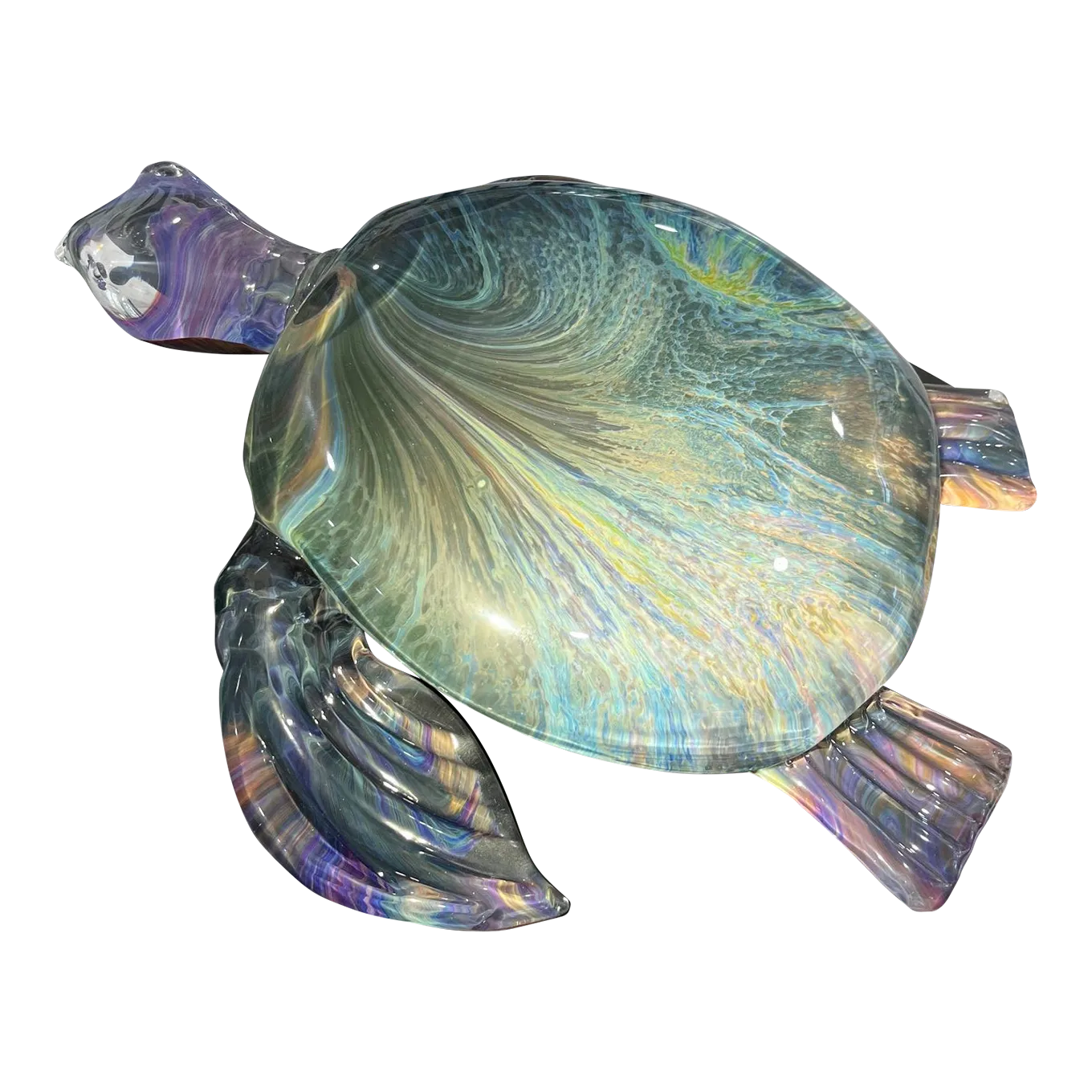 Giant Murano Glass Turtle by Chairish
