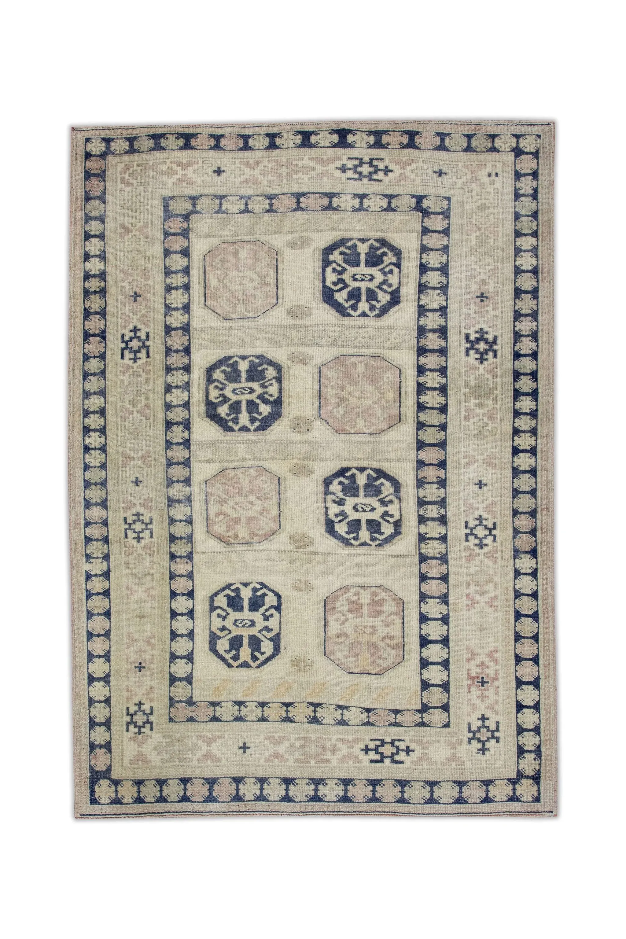 Oriental Hand Knotted Rug Turkish Anatolian 4'1