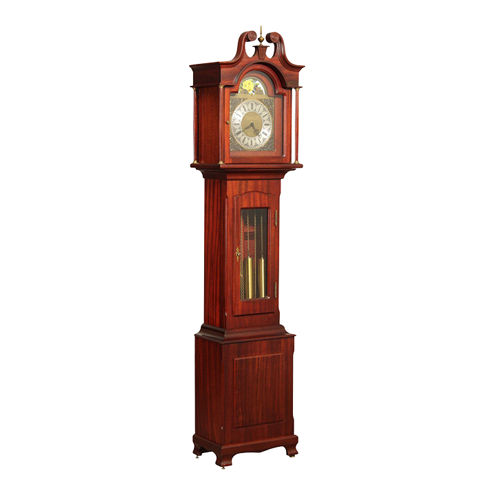 1970s Daneker 'The Senator' Mahogany Case Grandfather Clock Chairish