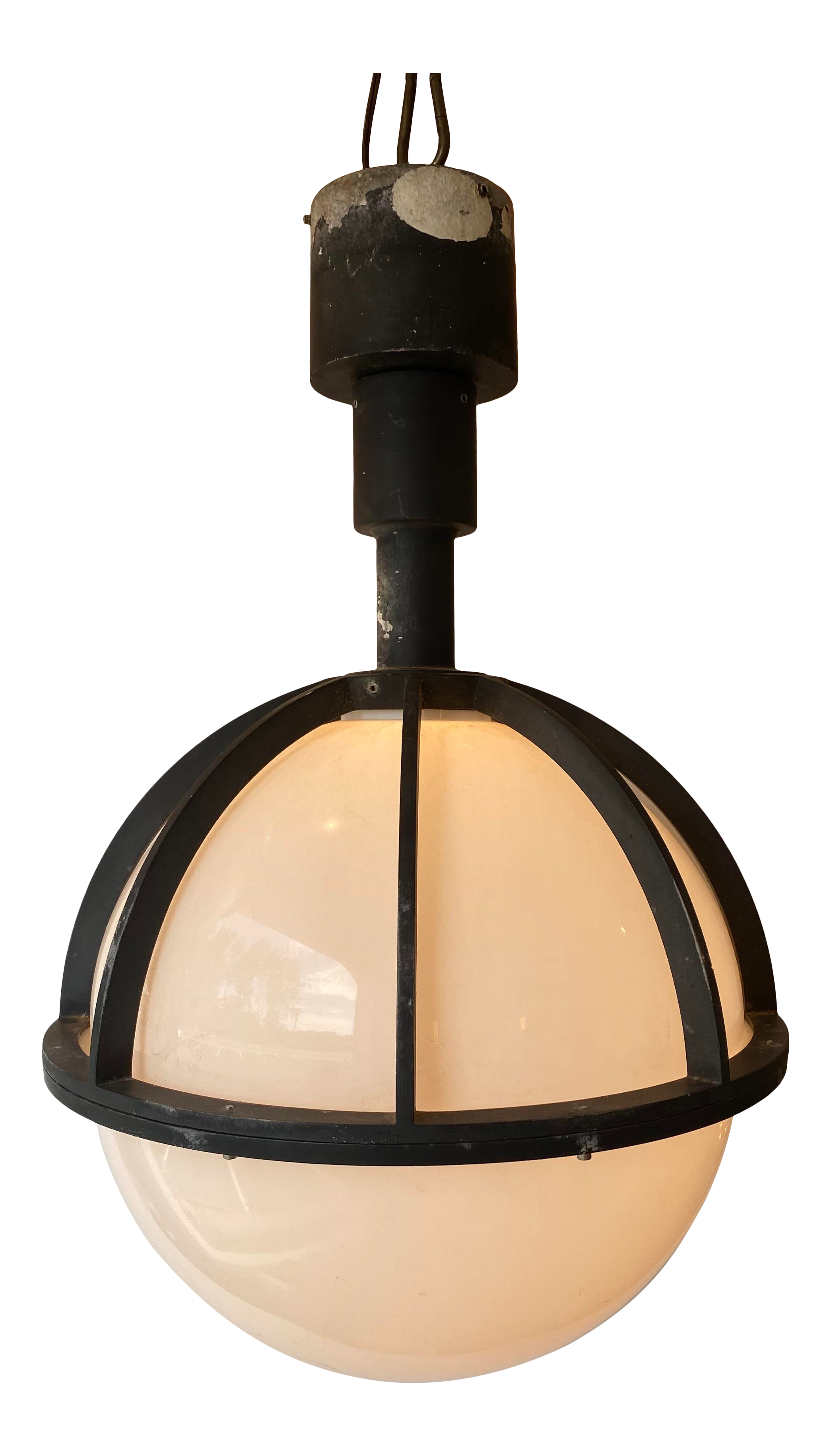 acrylic globe pendant light