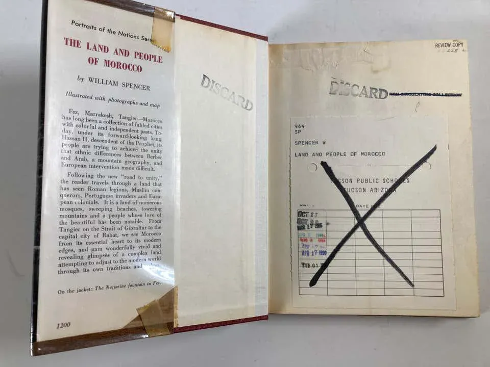 The Land and People of Morocco by William Spencer, 1973 Book