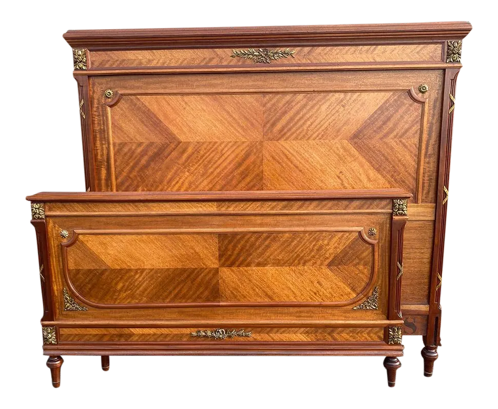 French Headboard and Footboard Chairish