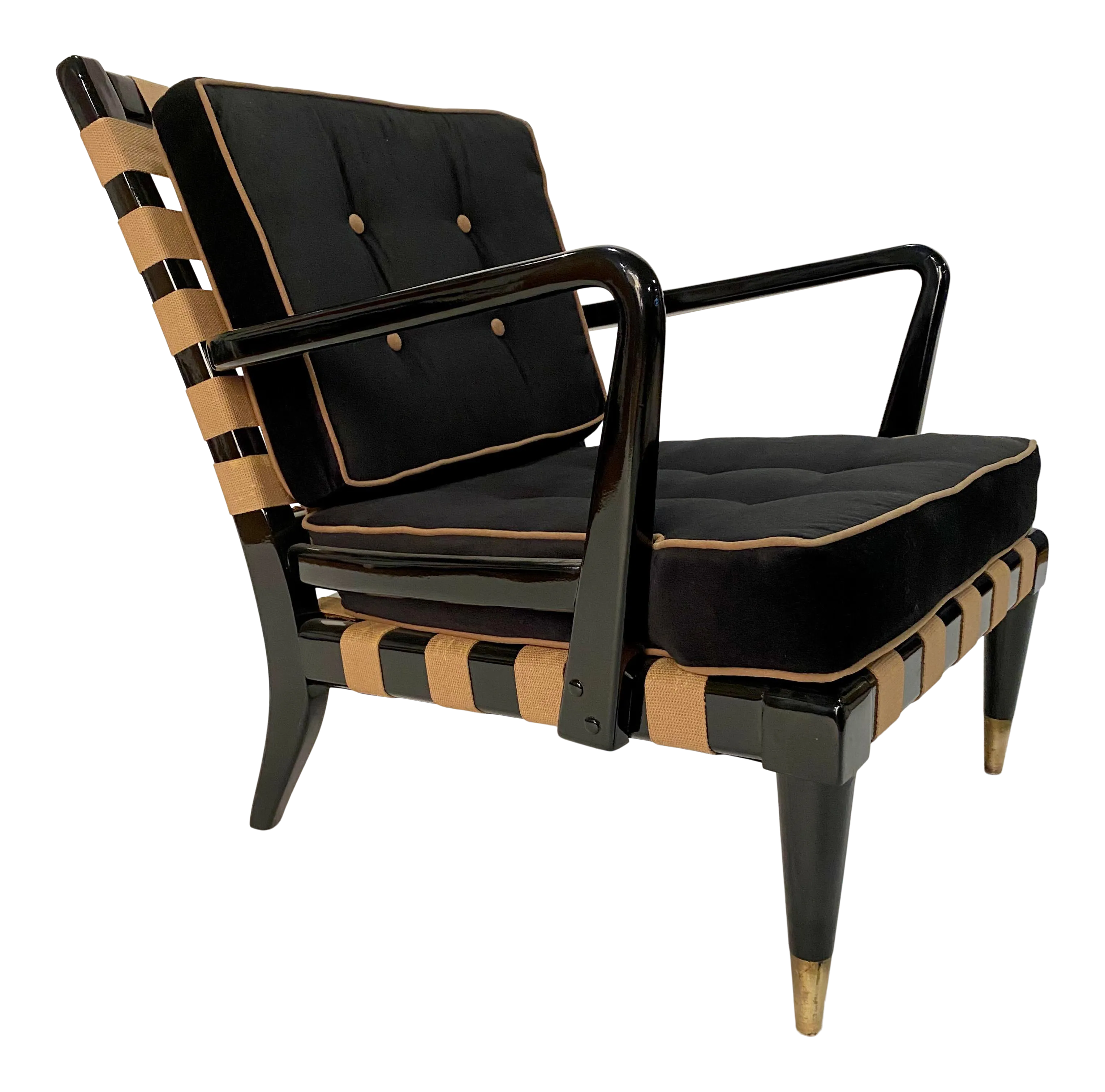 Mid-Century Strap Lounge Chair