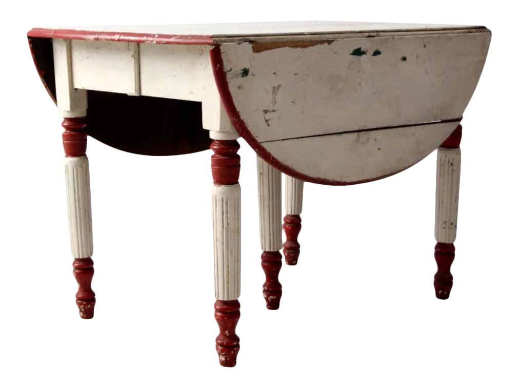 Antique Drop Leaf Table | Chairish