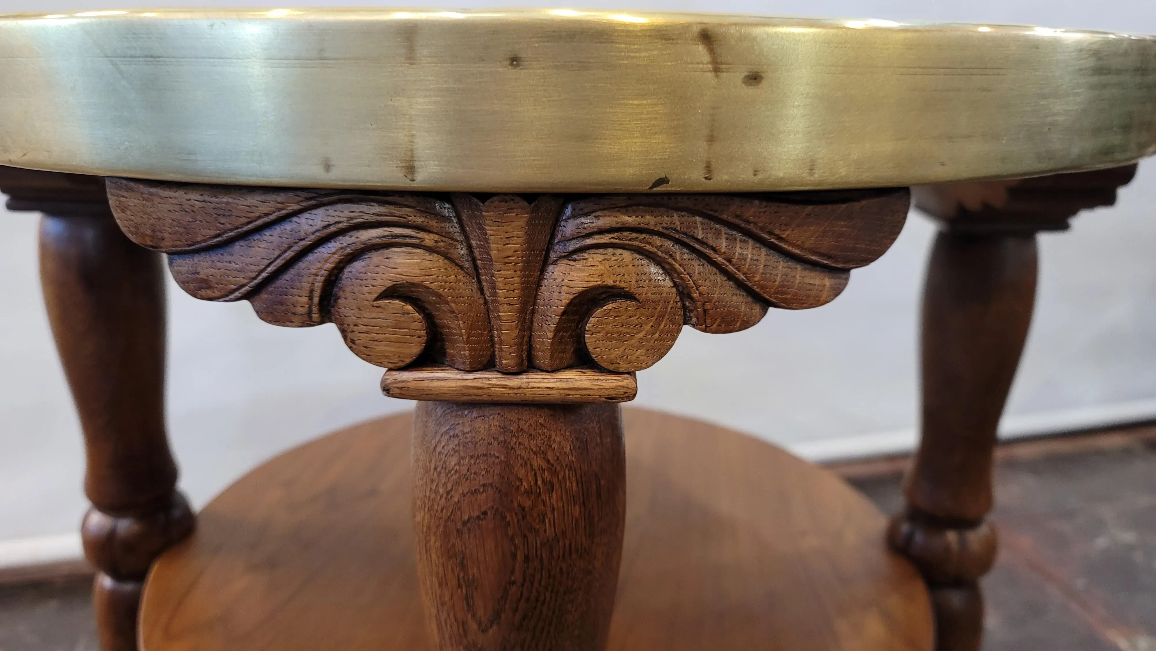 Antique Greek God Pegasus Cocktail Table /1920s Side Table