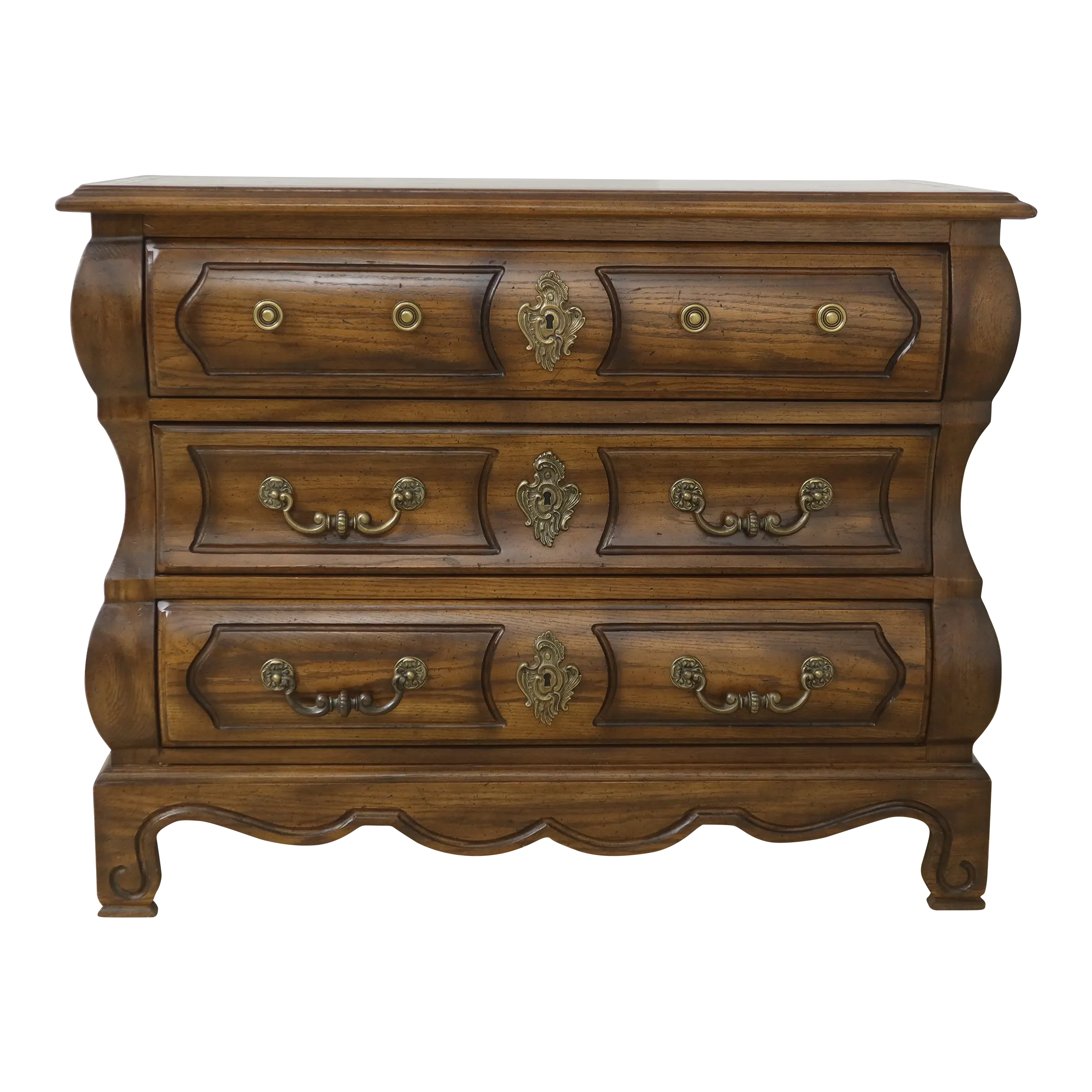 Century Oak 3 Drawer Continental Chest
