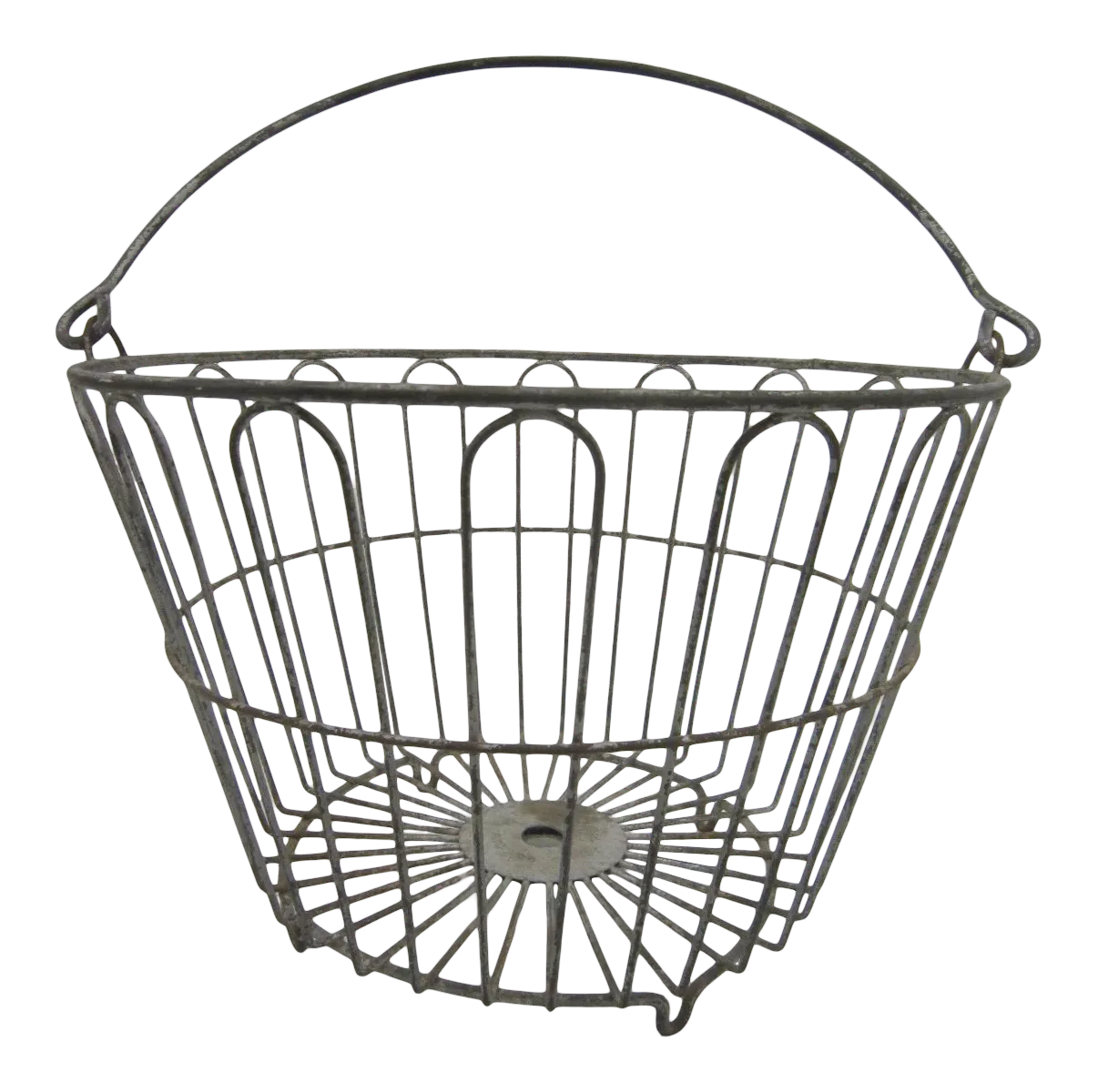 Vintage Wire Egg Basket Chairish