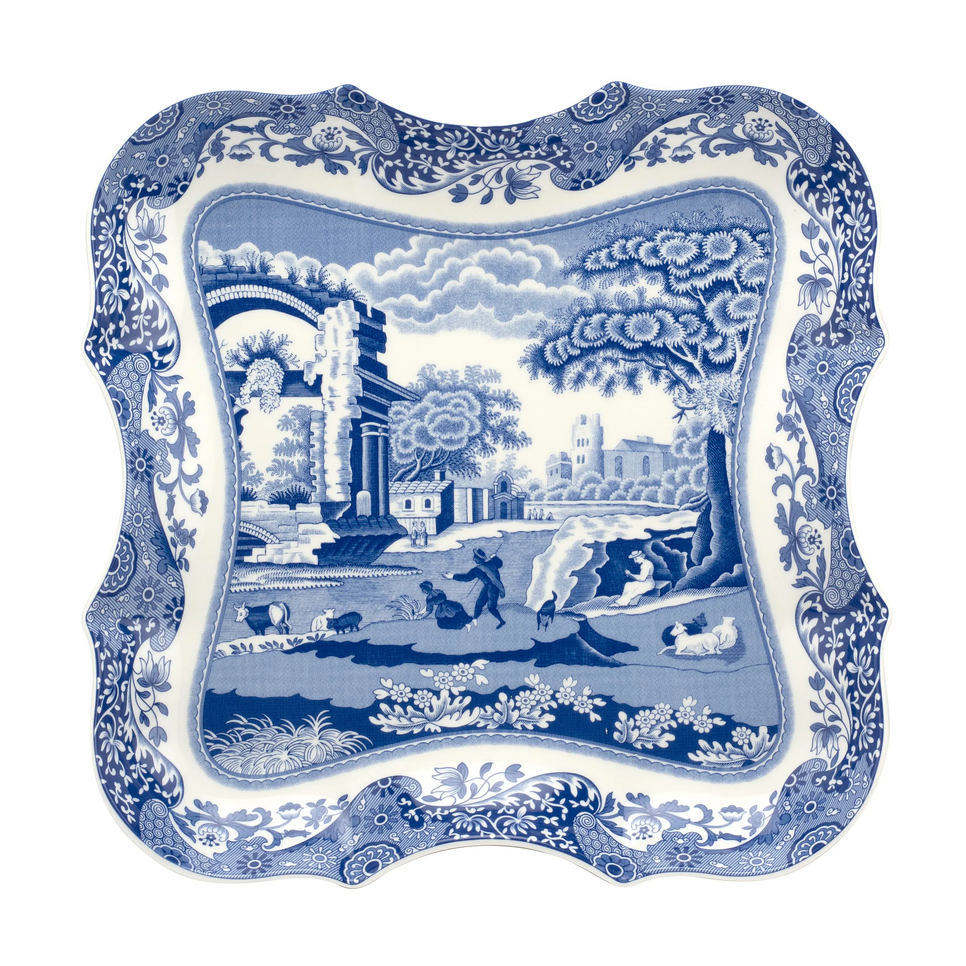 Spode Blue Italian Devonia Tray 14