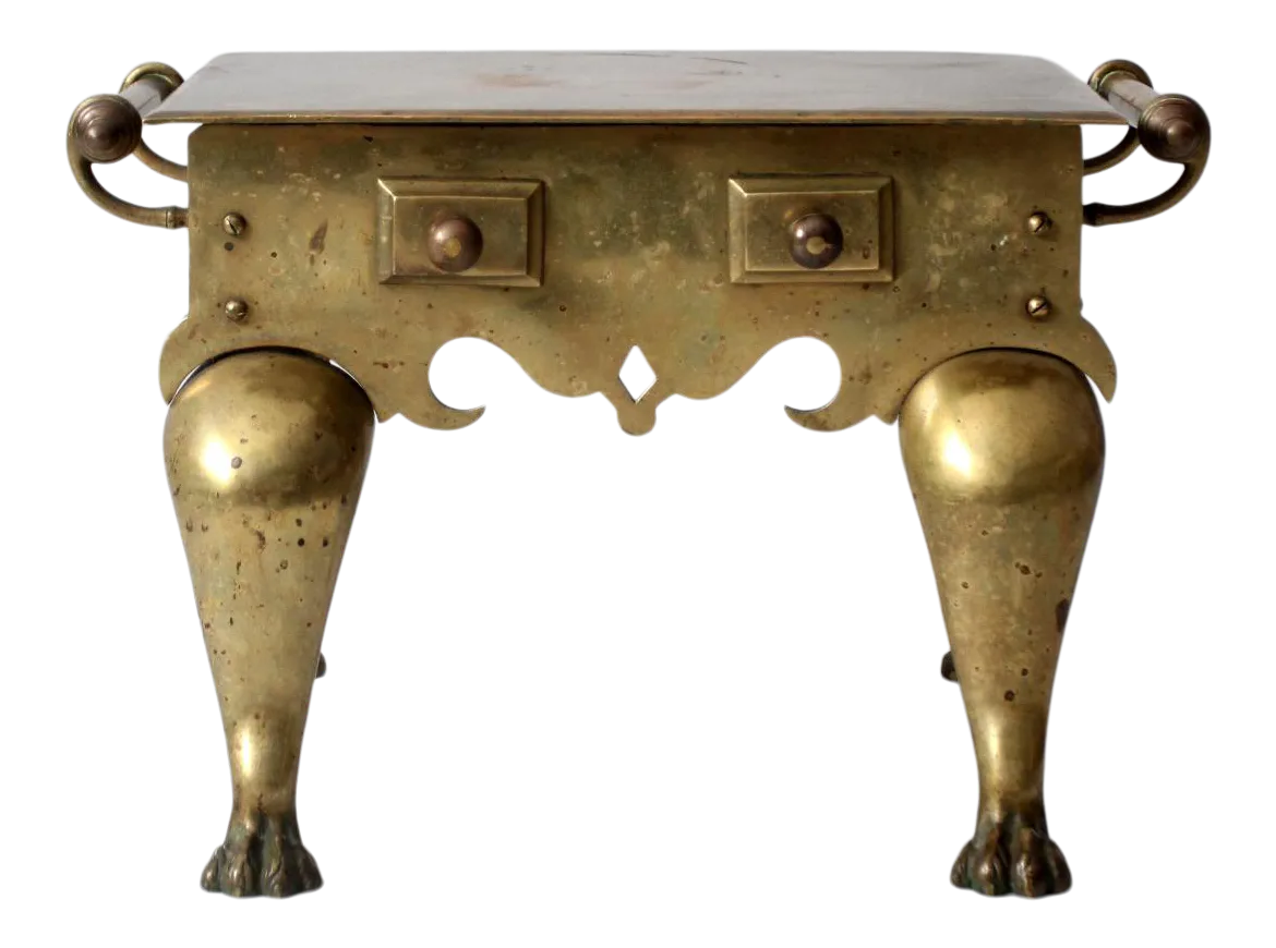 Antique Brass Footman Chairish