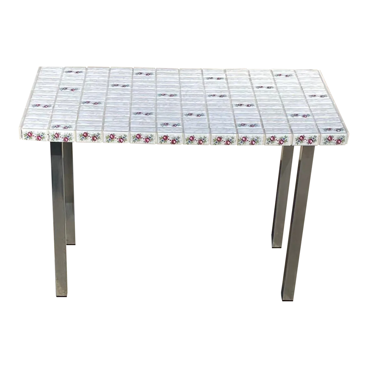 Mid Century Tile Top Table Chairish