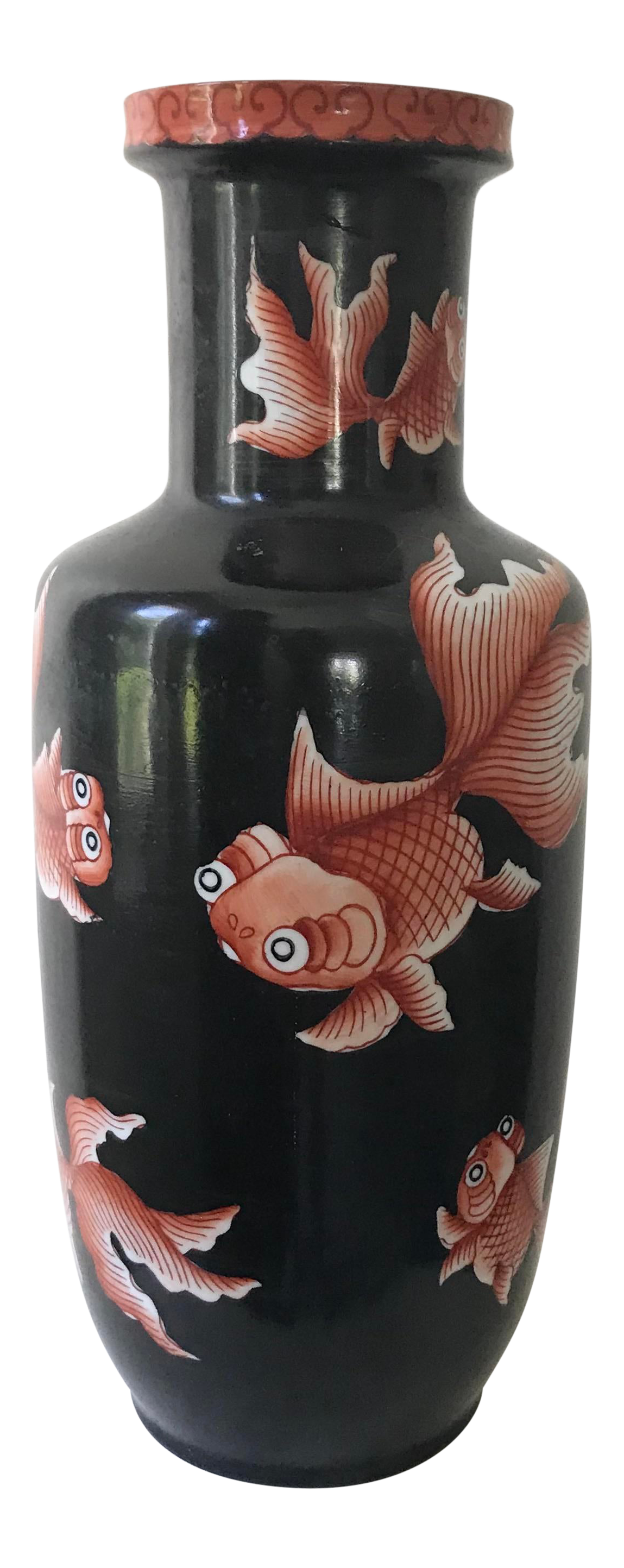 Bronze Koi Fish Vase/ Fish Vase/ Asian Decor/ By Gatormom13 Art