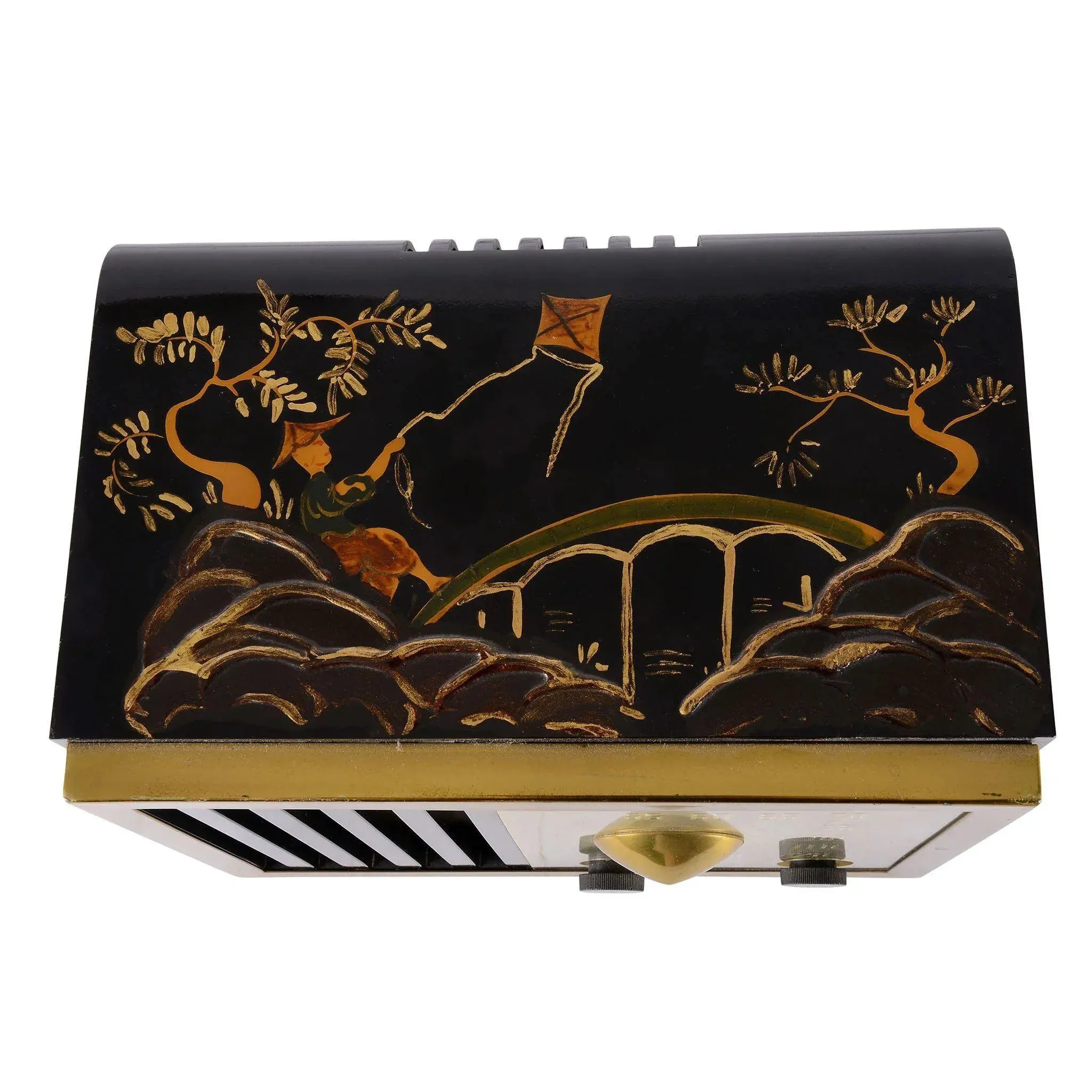 1948 Hand Painted Rca Victor 75-X-17 Tube Radio | Chairish