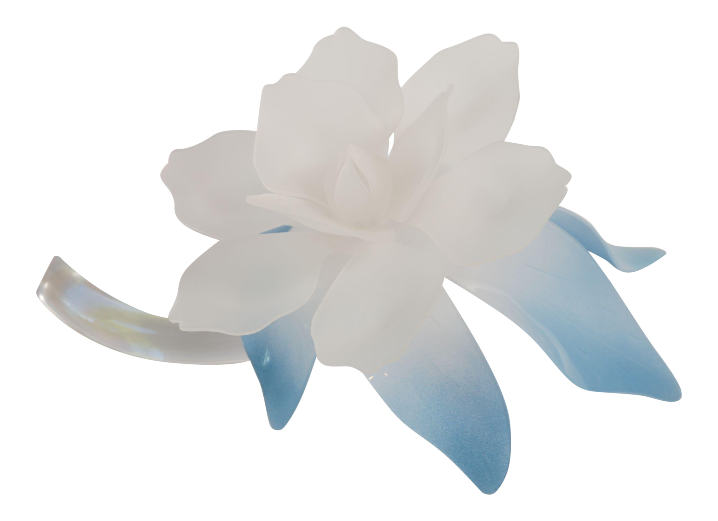 Vintage Frosted Lucite Decorative Flower Chairish