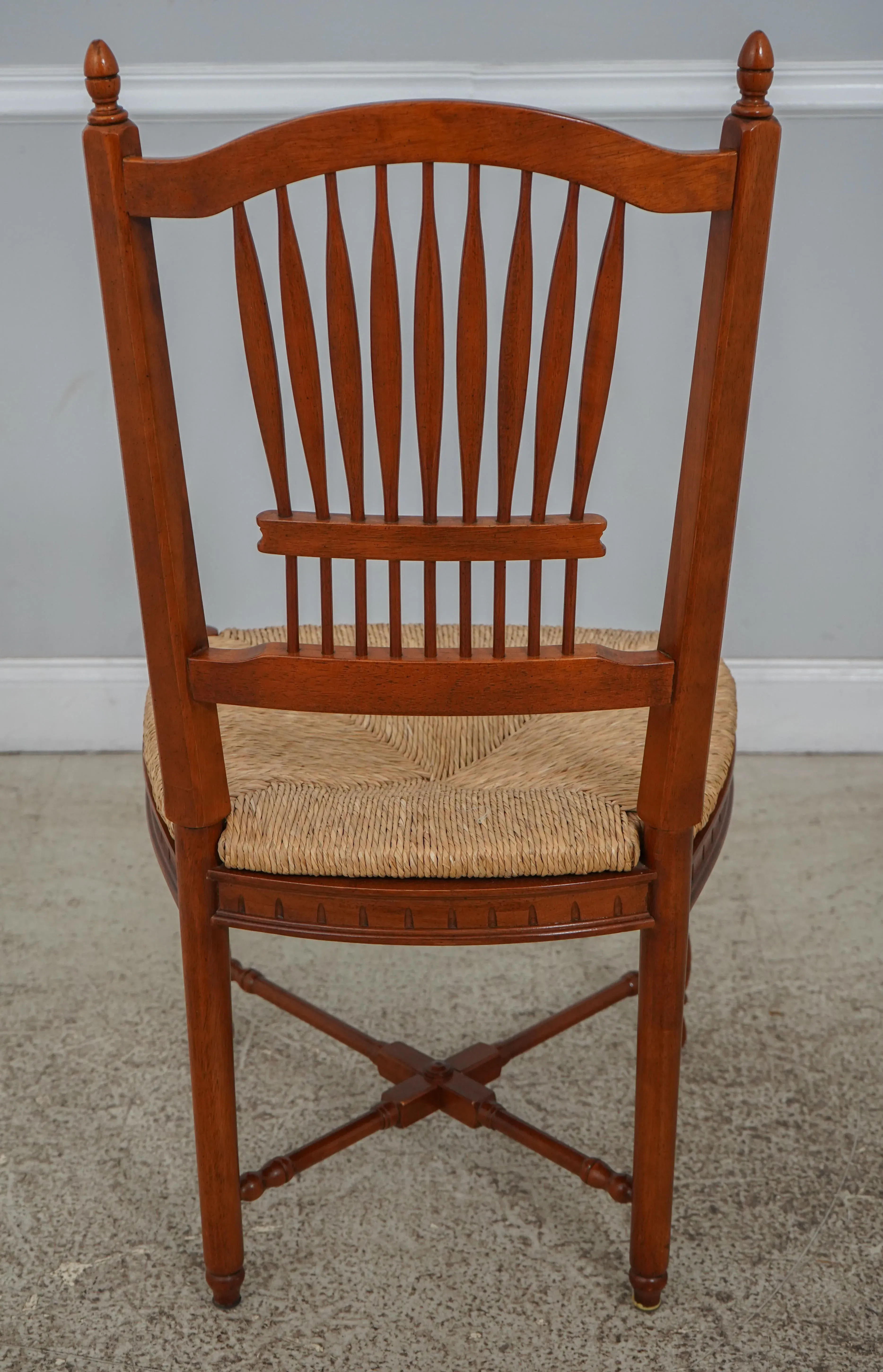 Pair Lexington Wheat Sheaf Back Dining Room Side Chairs Chairish