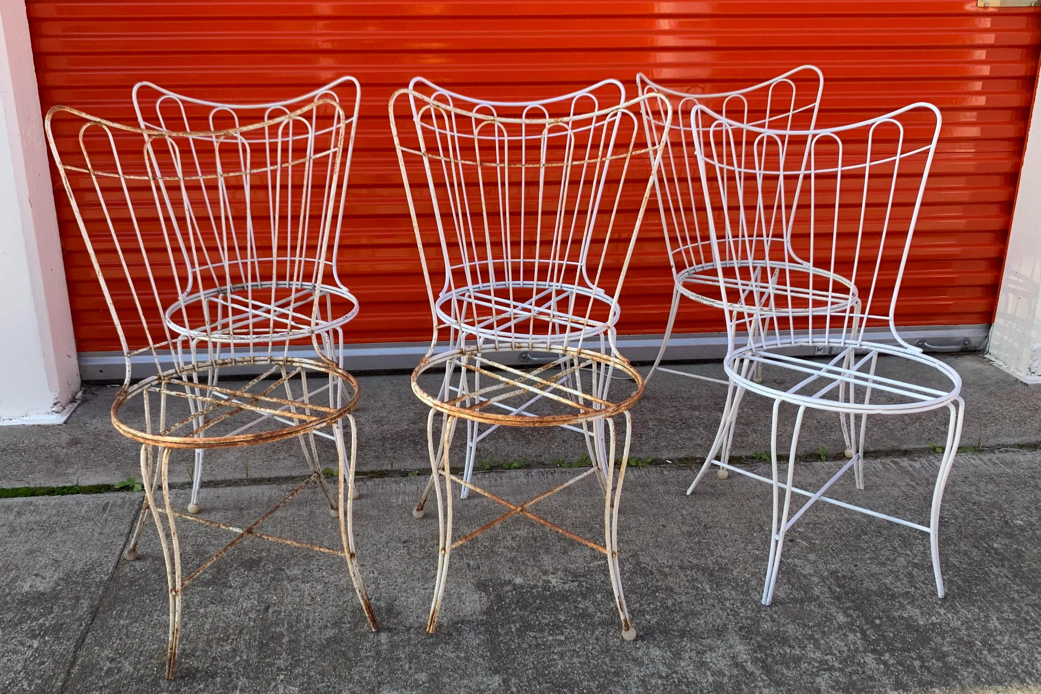 Metal Wire Homecrest Wire Chair Mid Century Homecrest Wire Patio Dining  Chairs Set Of Chairish