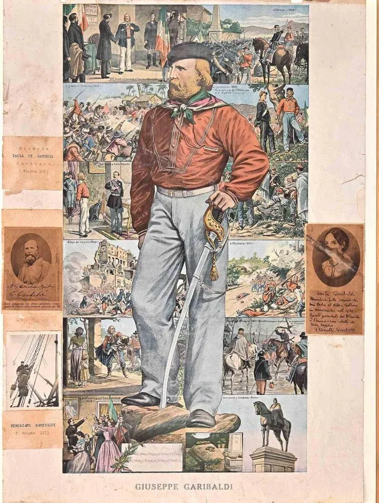 History of Giuseppe Garibaldi, Photolithograph, 1935