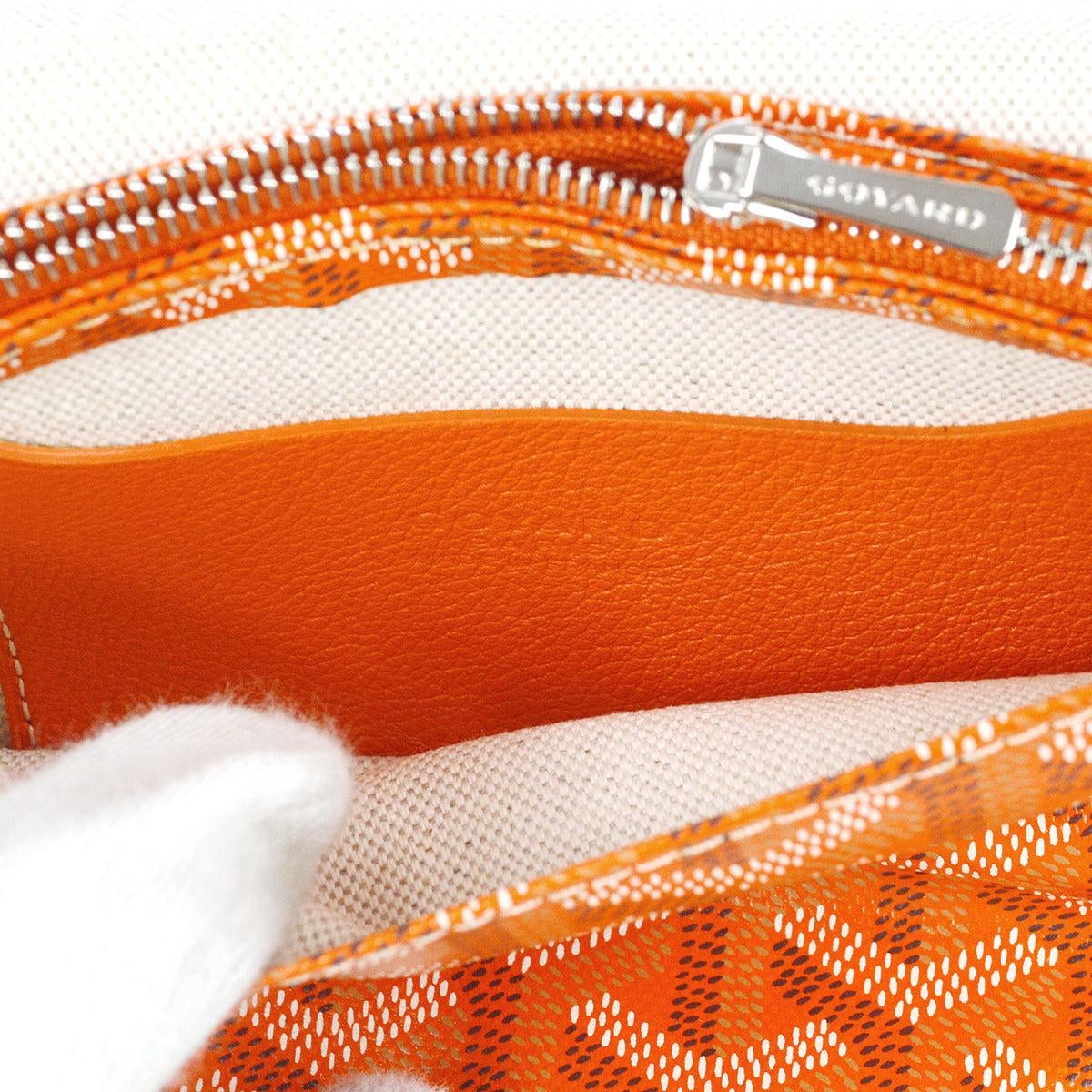 Goyard Plumet Shoulder Bag Pochette Wallet Orange 89549 Chairish