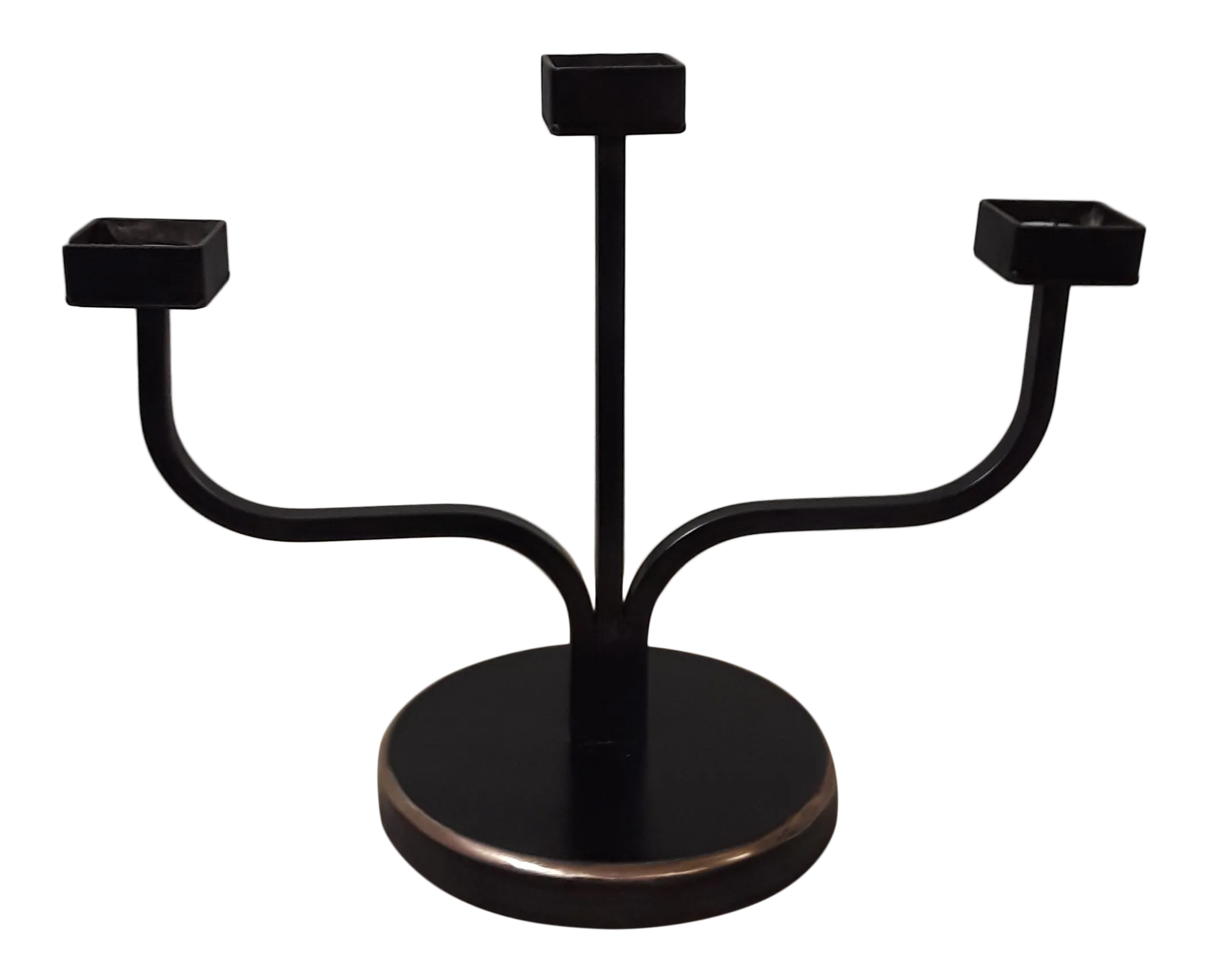 Industrial Tige Bronze 3-Arm Candle Holder, image size:2106x1707