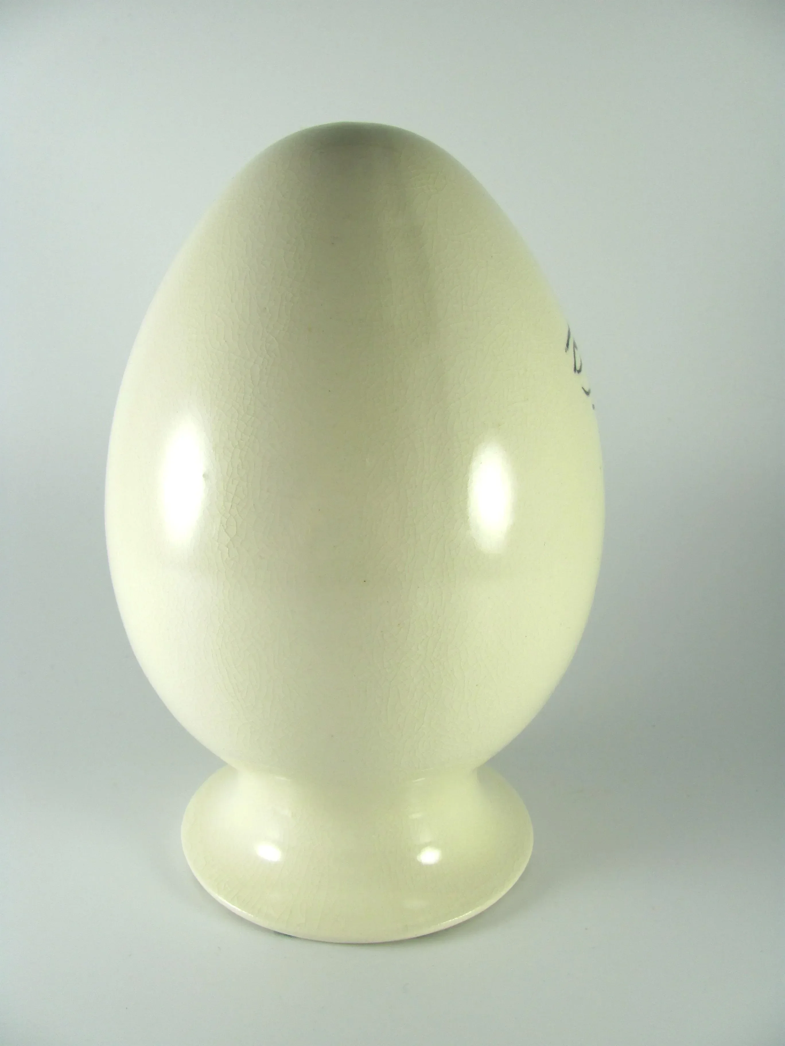 1958 Vintage LaGardo Tackett Ceramic Egghead What Again Tonight? Condom Holder Stash Container Storage Jar