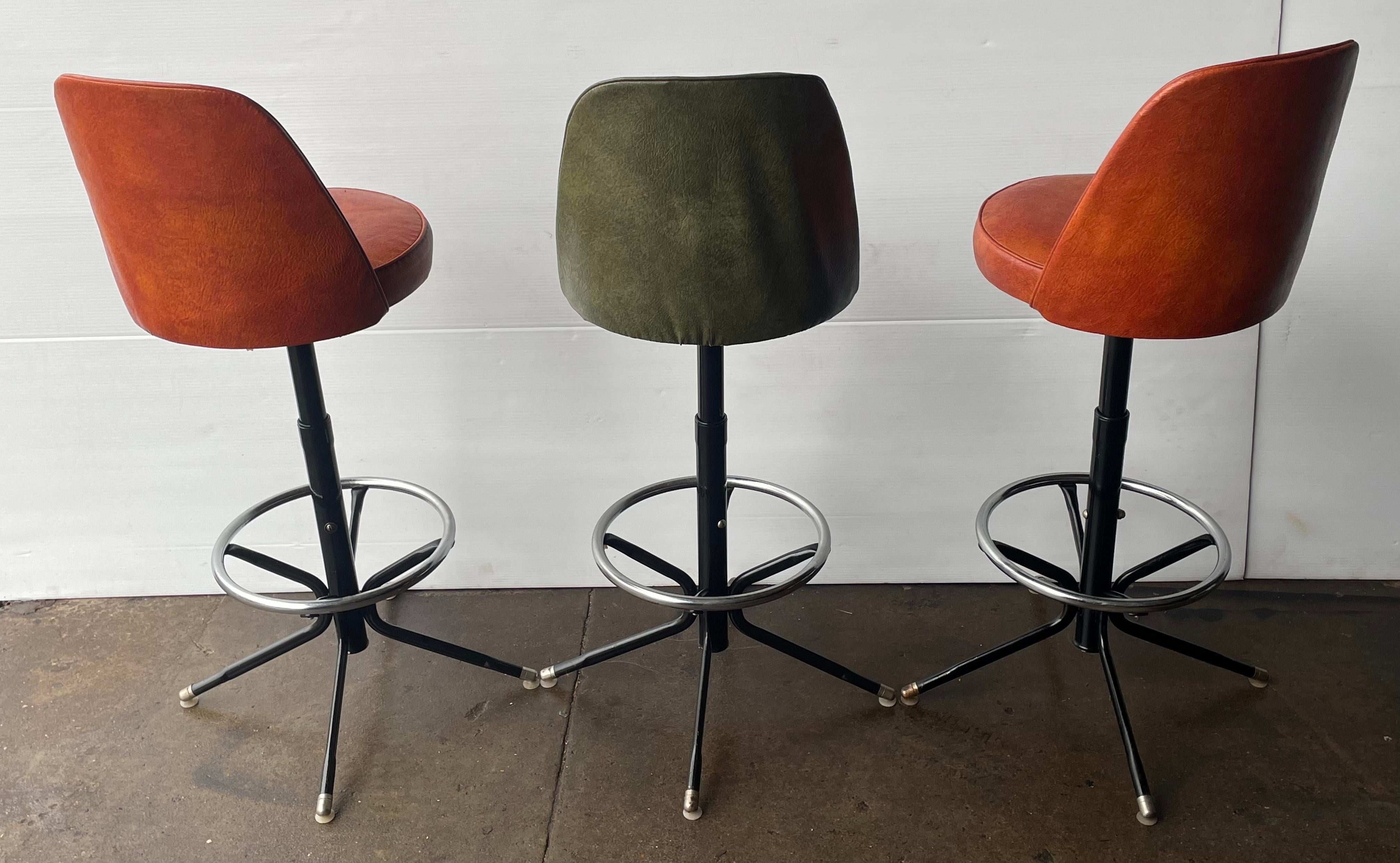 Retro vinyl bar stools sale