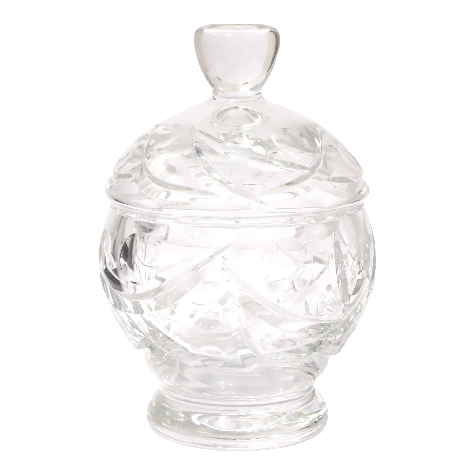 Mid 20th Century Crystal Candy Dish With Lid Chairish