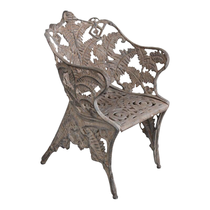 Vintage Victorian Cast Iron Garden Chair Chairish