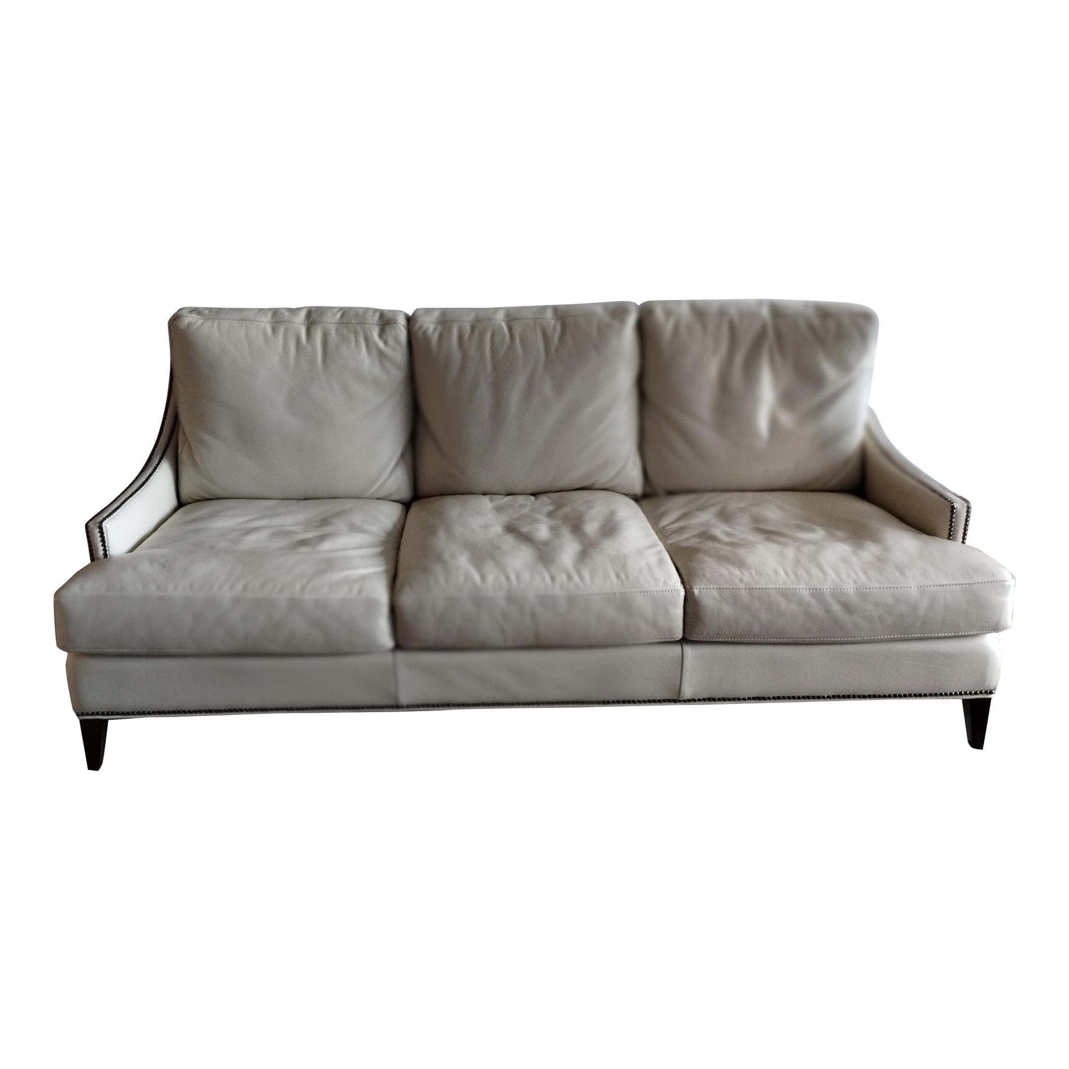 Henredon Canyon Leather Sofa Baci Living Room